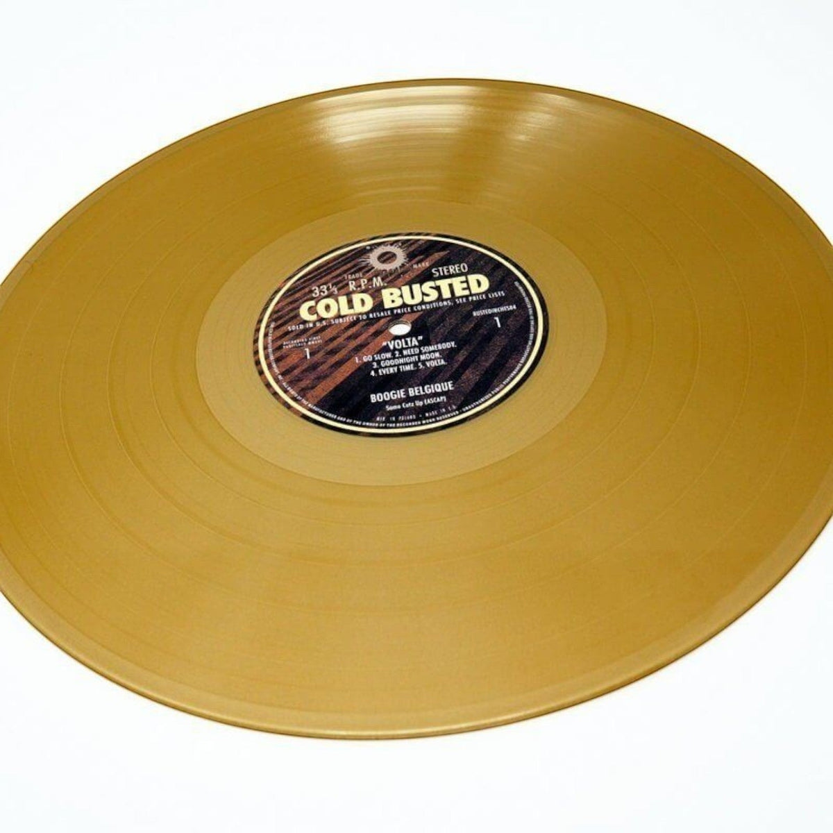 Boogie Belgique - Volta - Limited Edition Gold Colored 12 Inch Vinyl - 