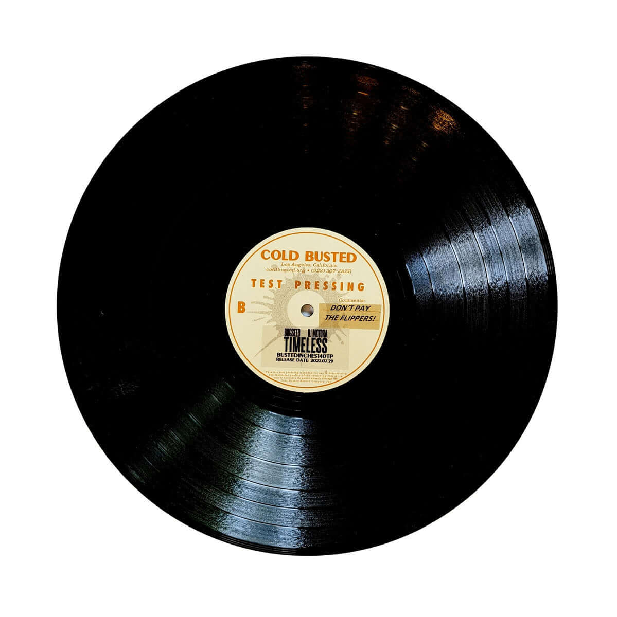 Bugseed & DJ Motora - Timeless - Limited Edition 12 Inch Vinyl Test Pressing - 