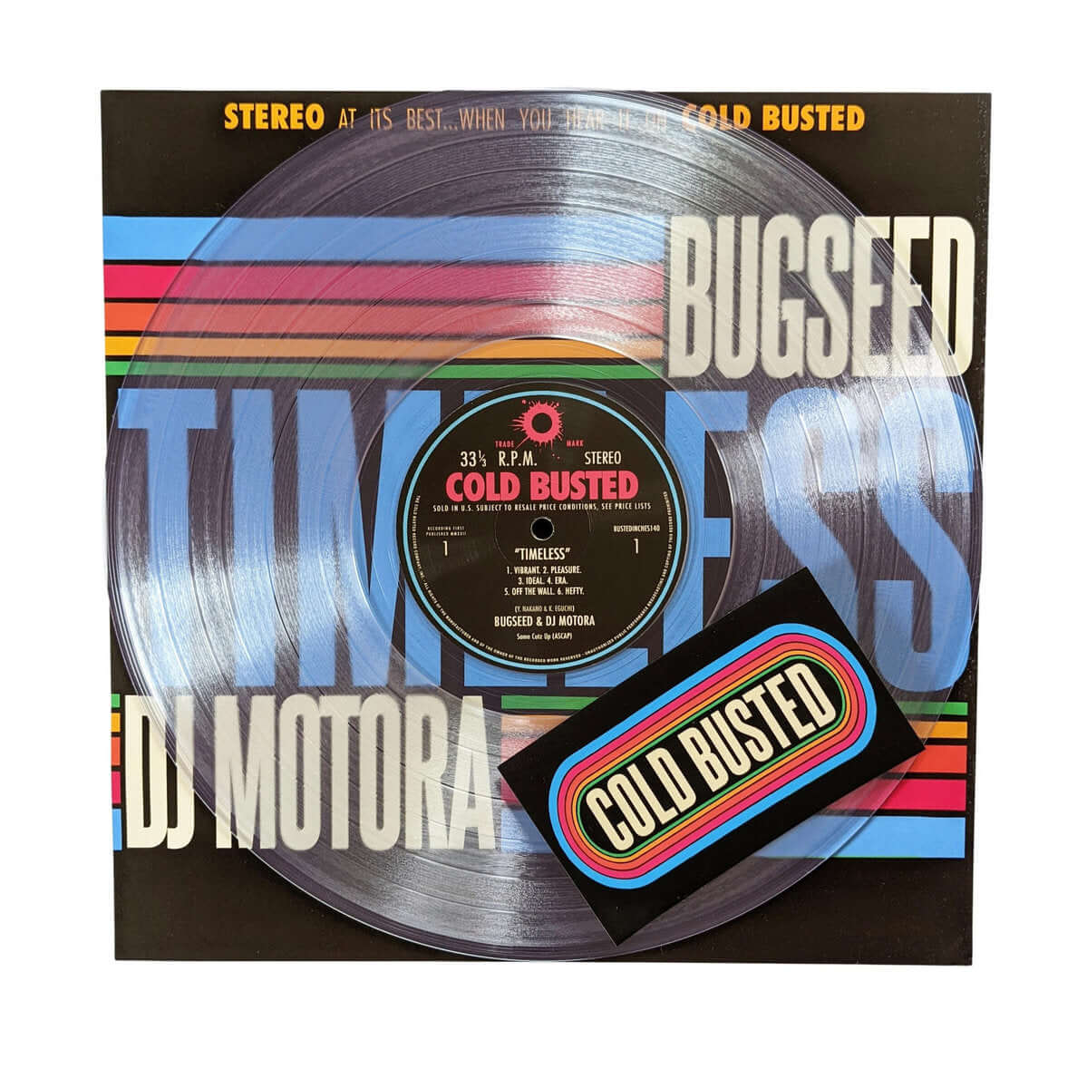 Bugseed & DJ Motora - Timeless - Limited Edition Clear Colored 12 Inch Vinyl - 