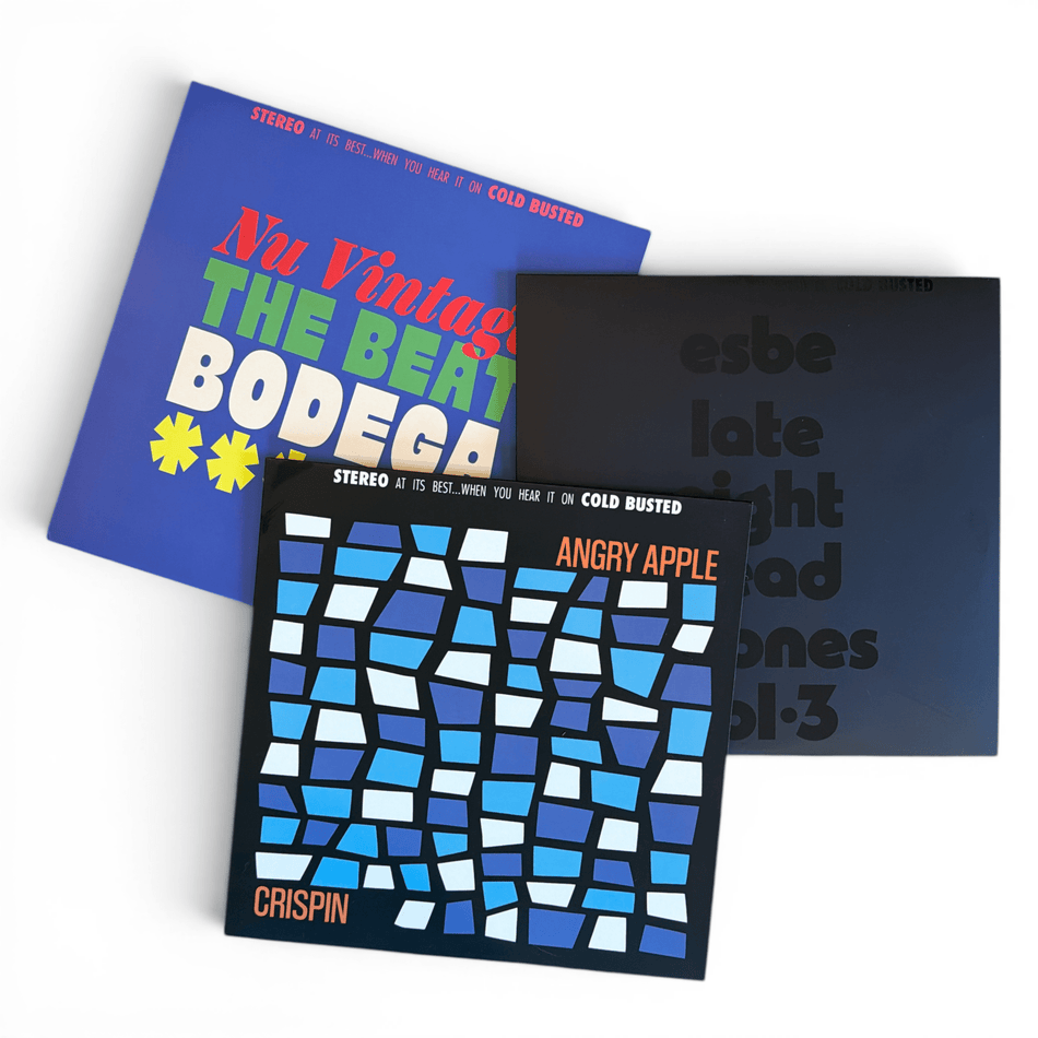 Cold Busted Laid - Back Beats Stack - 12 Inch Black Vinyl - Limited Edition White Colored 12 Inch Vinyl - Limited Edition Transparent Clear Colored Double 12 Inch Vinyl COLD BUSTED