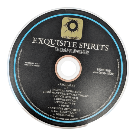 D.Dahlinger - Exquisite Spirits - Limited Edition Compact Disc - 
