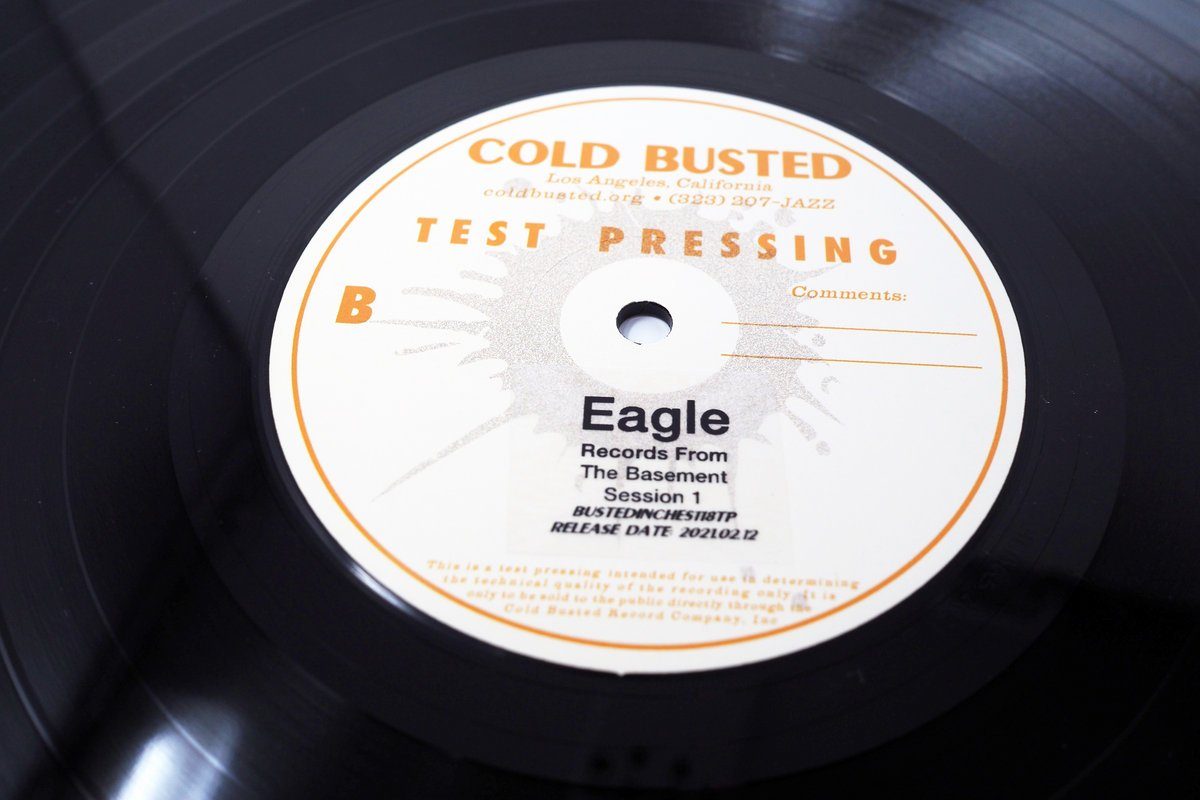 Eagle - Records From The Basement Session 1 - Limited Edition 12 Inch Vinyl Test Pressing - 