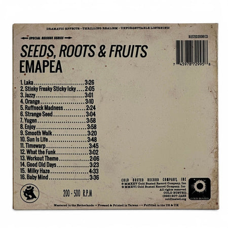 Emapea - Seeds, Roots & Fruits - Special Reissue Series Compact Disc - COLD BUSTED