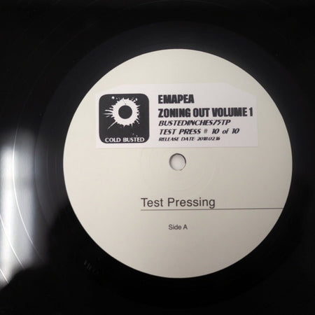 Emapea - Zoning Out Volume 1 - Special Reissue Series Transparent Yellow 12 Inch Vinyl - COLD BUSTED
