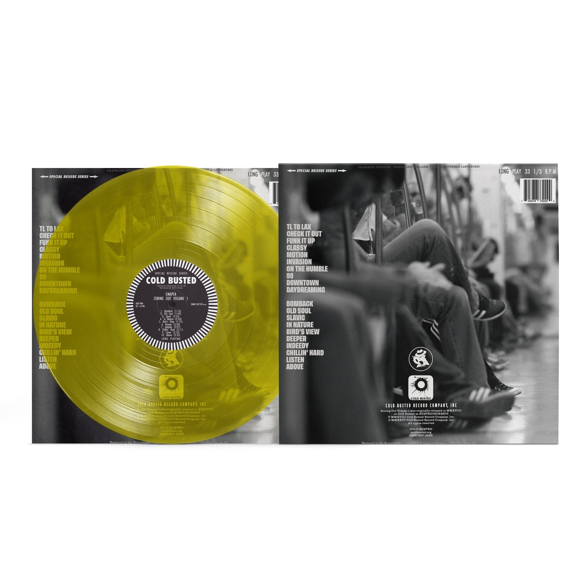 Emapea - Zoning Out Volume 1 - Special Reissue Series Transparent Yellow 12 Inch Vinyl - COLD BUSTED