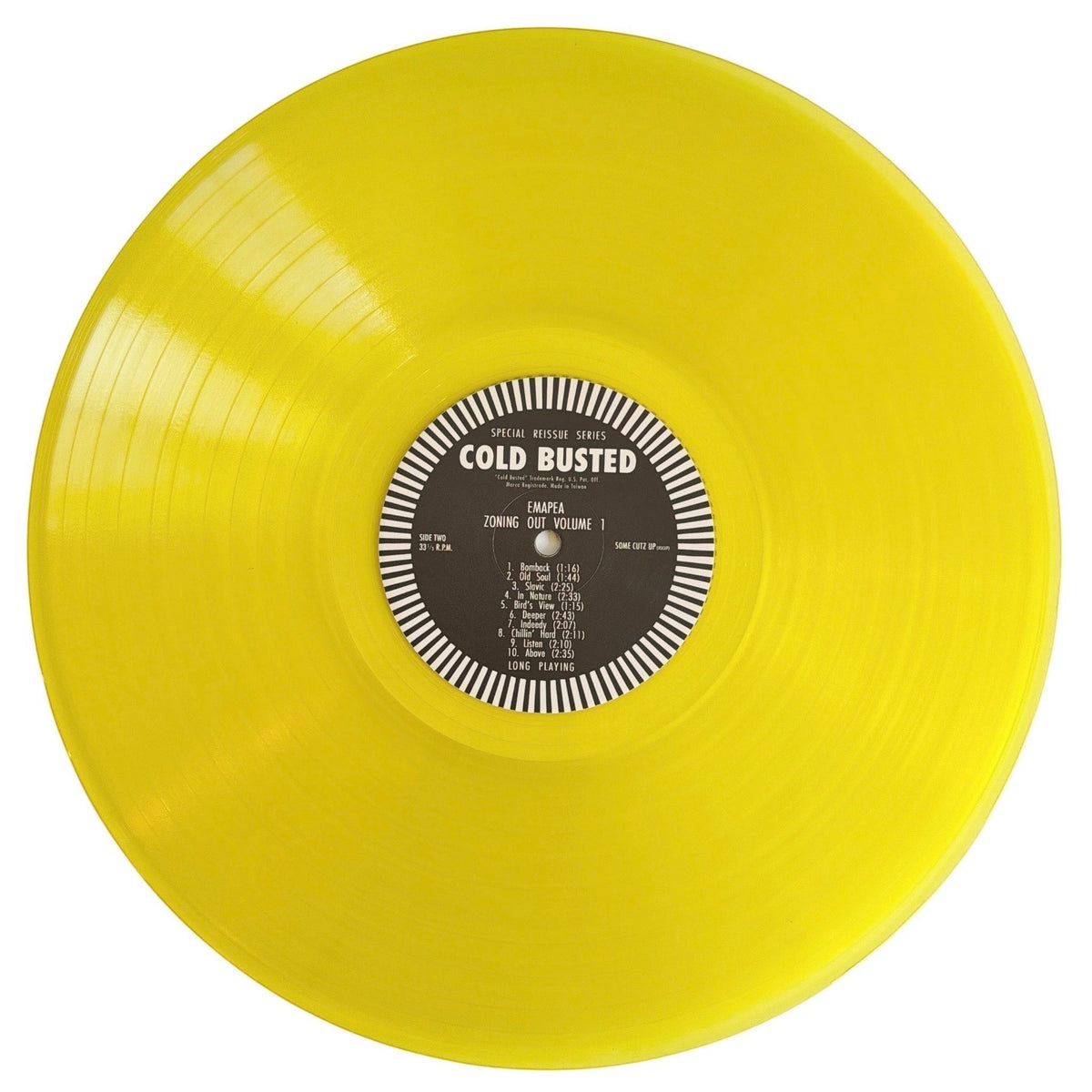 Emapea - Zoning Out Volume 1 - Special Reissue Series Transparent Yellow 12 Inch Vinyl - COLD BUSTED