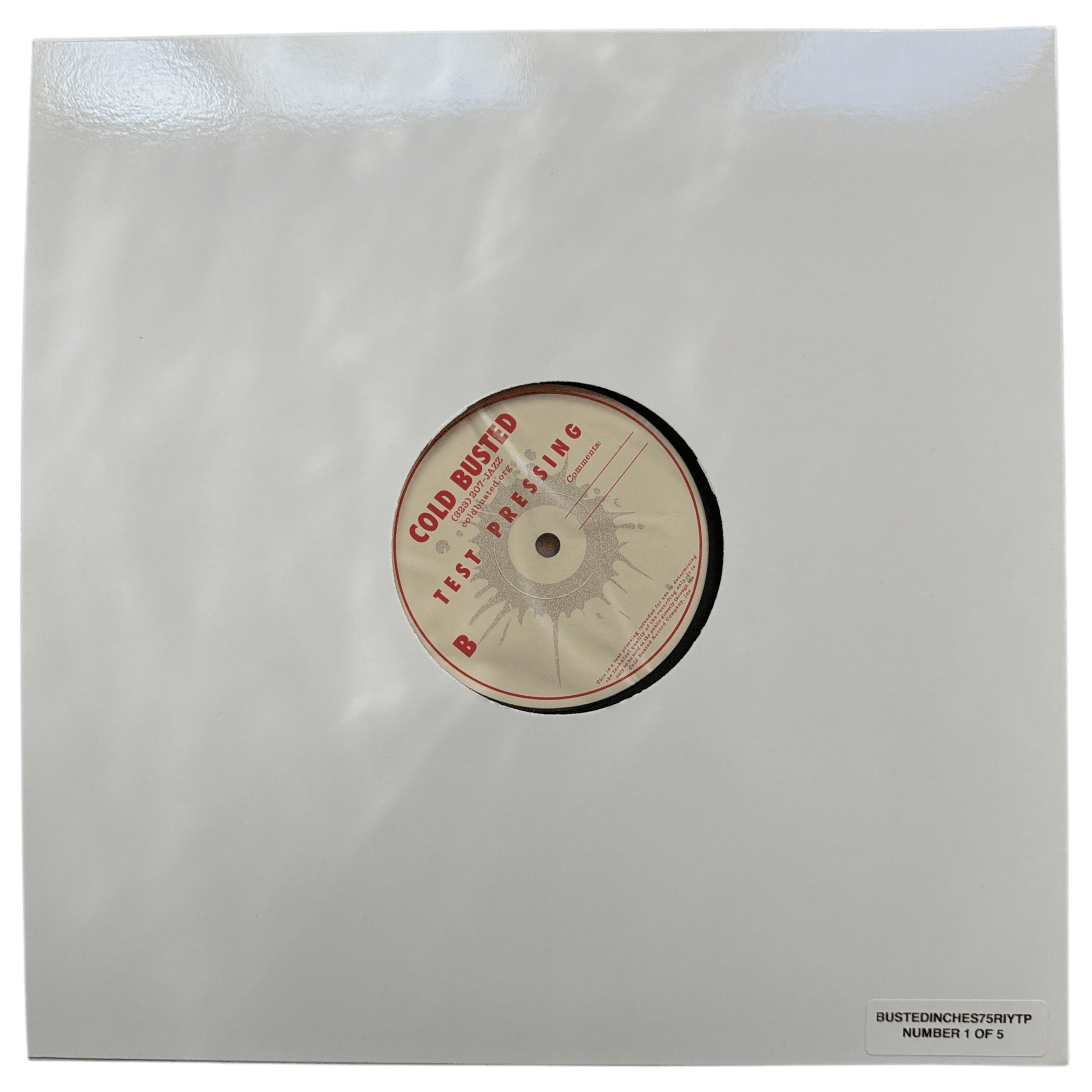 Emapea - Zoning Out Volume 1 - Special Reissue Series Limited Edition 12 Inch Vinyl Test Pressing - COLD BUSTED