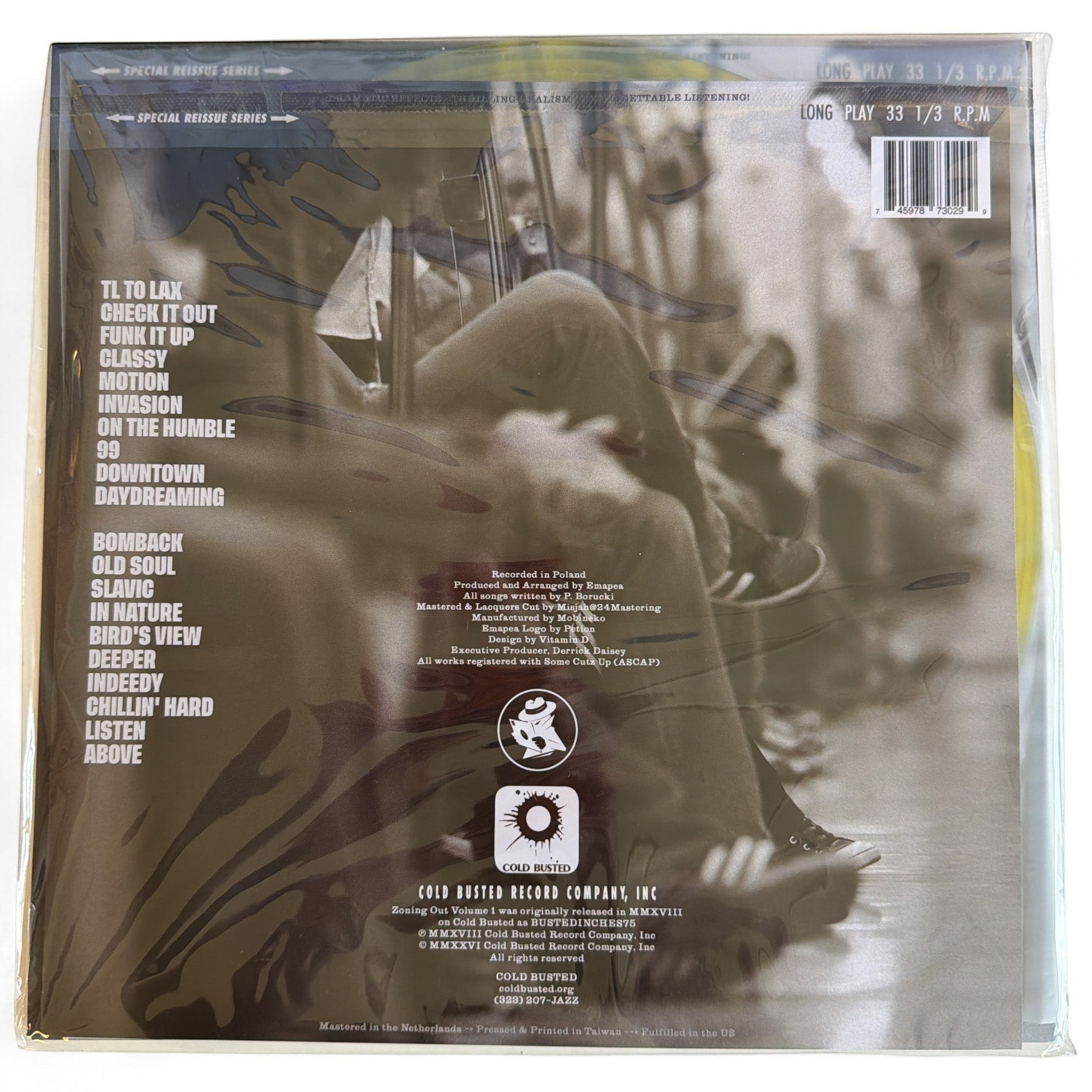 Emapea - Zoning Out Volume 1 - Special Reissue Series Transparent Yellow 12 Inch Vinyl - 