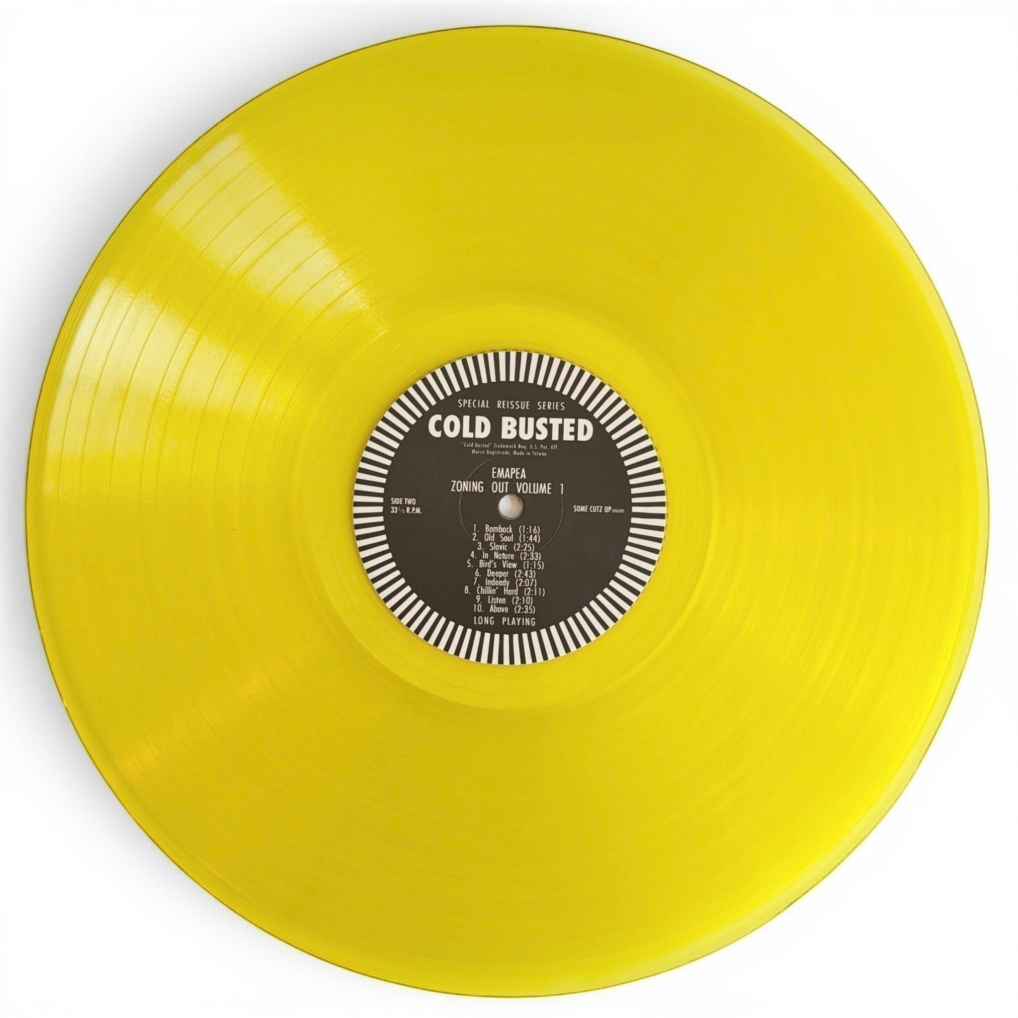 Emapea - Zoning Out Volume 1 - Special Reissue Series Transparent Yellow 12 Inch Vinyl - 