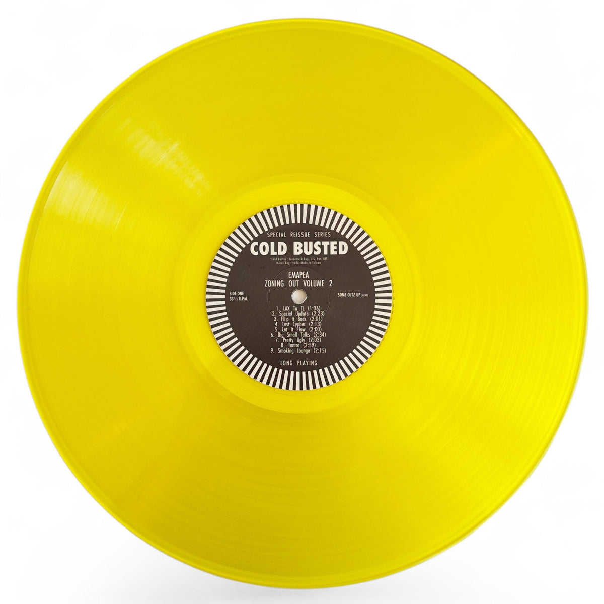 Emapea - Zoning Out Volume 2 - Special Reissue Series Transparent Yellow 12 Inch Vinyl - COLD BUSTED