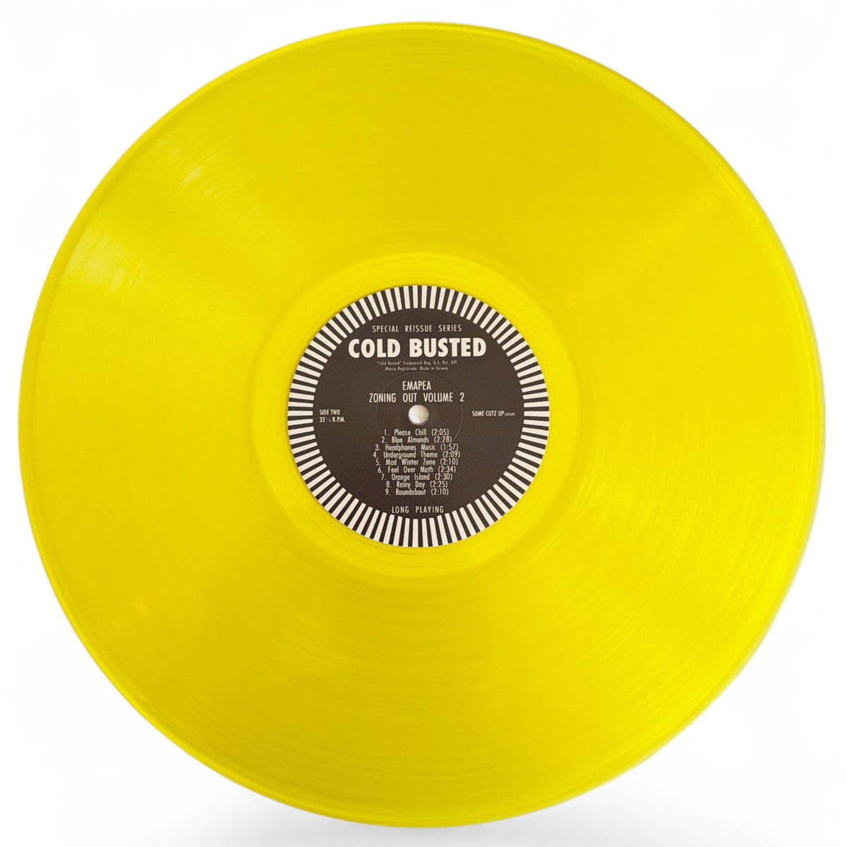 Emapea - Zoning Out Volume 2 - Special Reissue Series Transparent Yellow 12 Inch Vinyl - COLD BUSTED