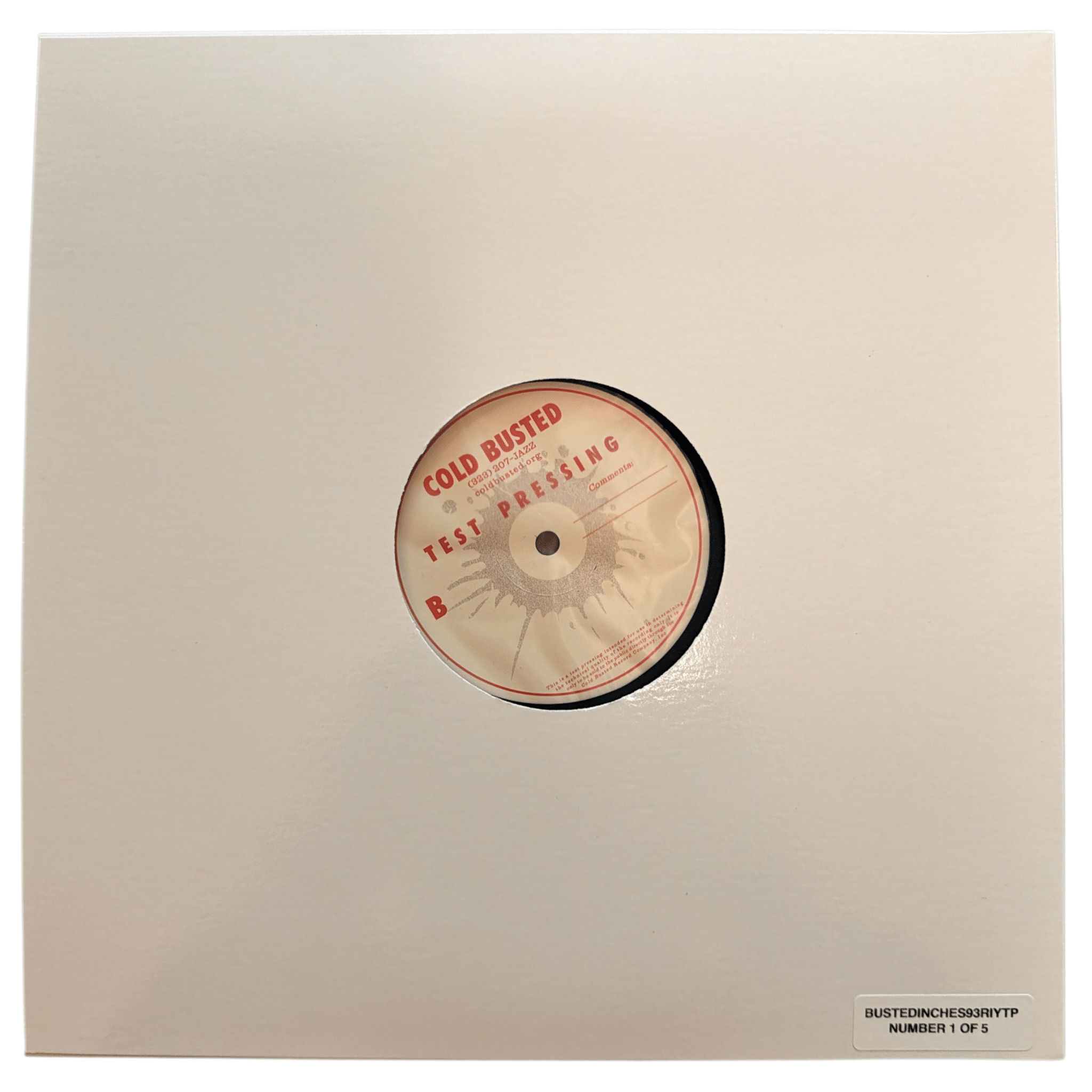 Emapea - Zoning Out Volume 2 - Special Reissue Series Limited Edition 12 Inch Vinyl Test Pressing - COLD BUSTED