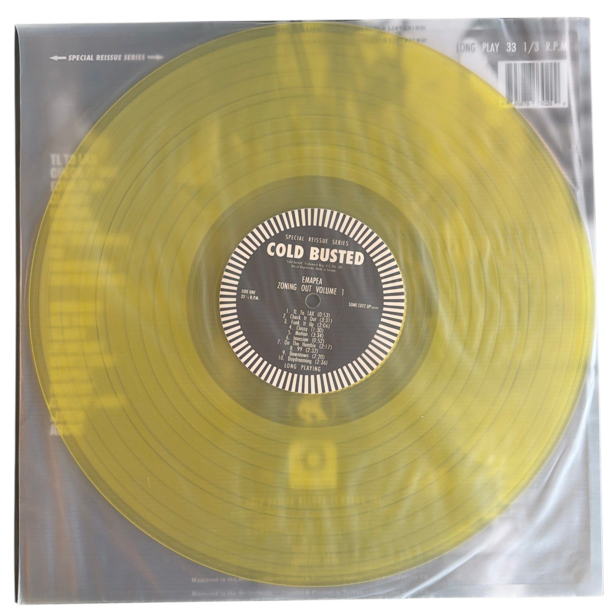 Emapea - Zoning Out Volume 2 - Special Reissue Series Transparent Yellow 12 Inch Vinyl - COLD BUSTED