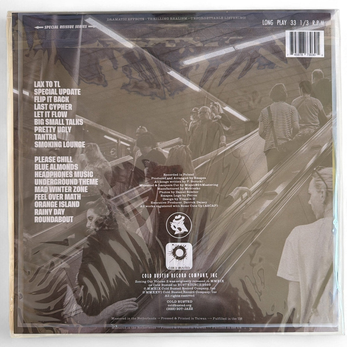Emapea - Zoning Out Volume 2 - Special Reissue Series Transparent Yellow 12 Inch Vinyl - 