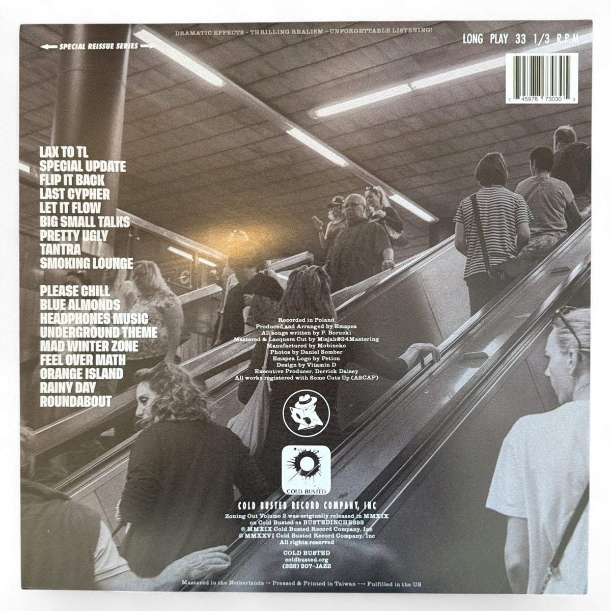 Emapea - Zoning Out Volume 2 - Special Reissue Series Transparent Yellow 12 Inch Vinyl - 
