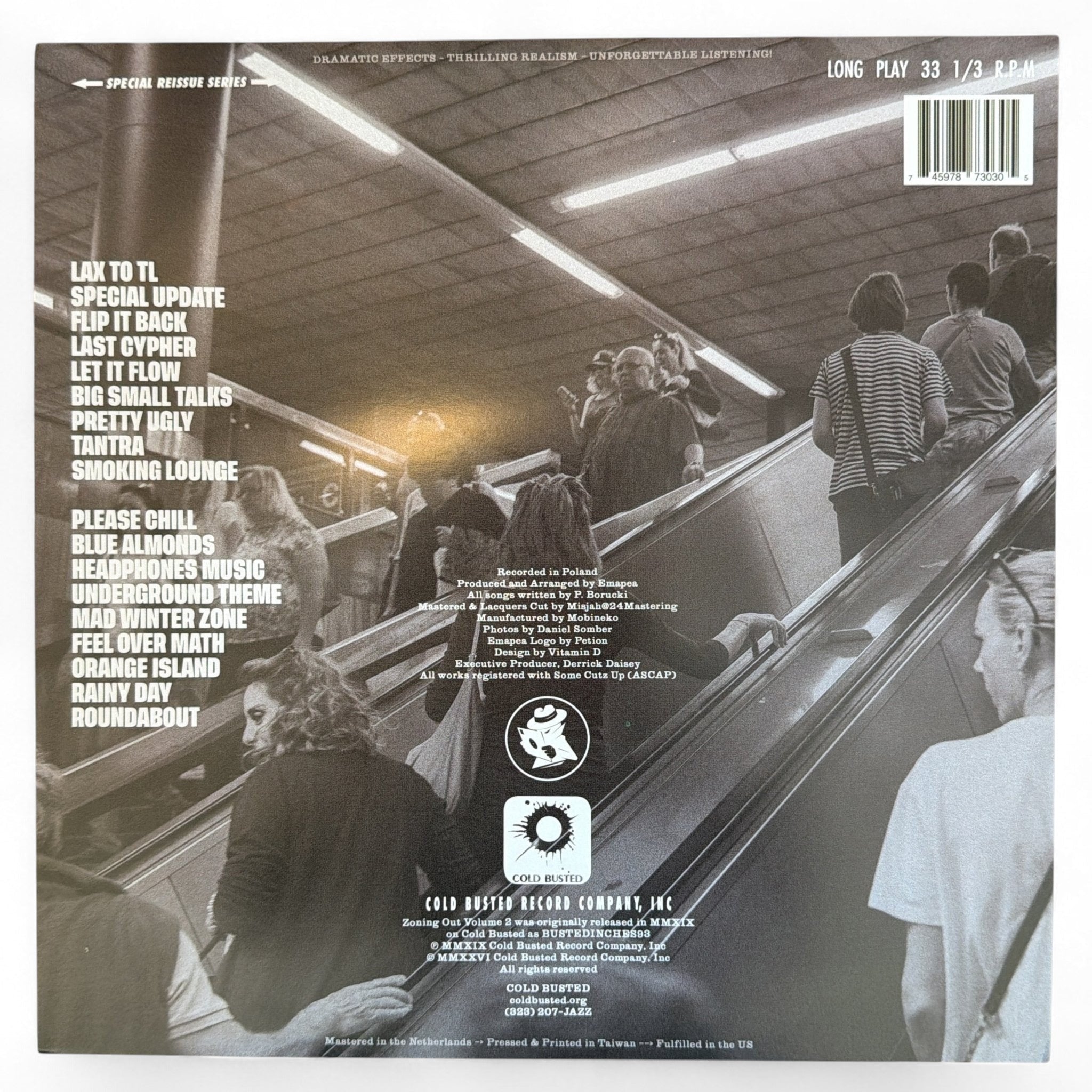 Emapea - Zoning Out Volume 2 - Special Reissue Series Transparent Yellow 12 Inch Vinyl - 