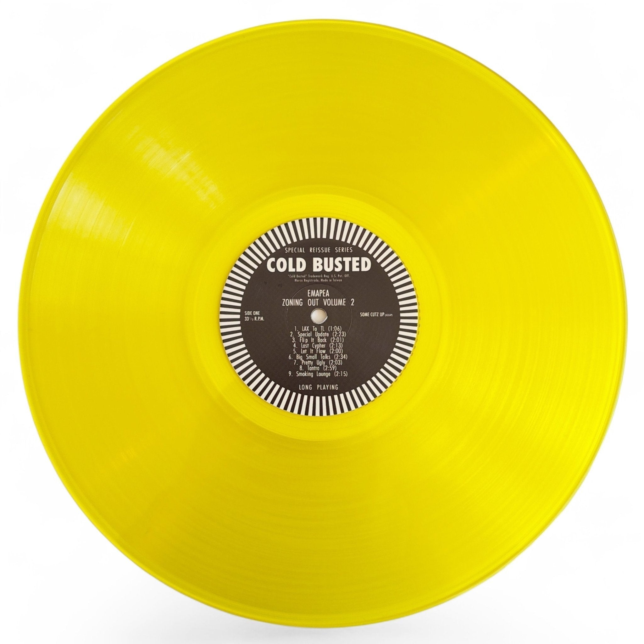 Emapea - Zoning Out Volume 2 - Special Reissue Series Transparent Yellow 12 Inch Vinyl - 