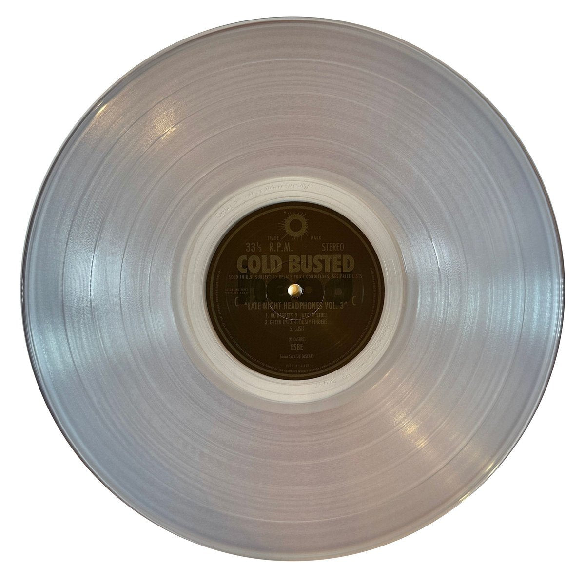 Esbe - Late Night Headphones Vol. 3 - Limited Edition Transparent Clear Colored Double 12 Inch Vinyl - COLD BUSTED