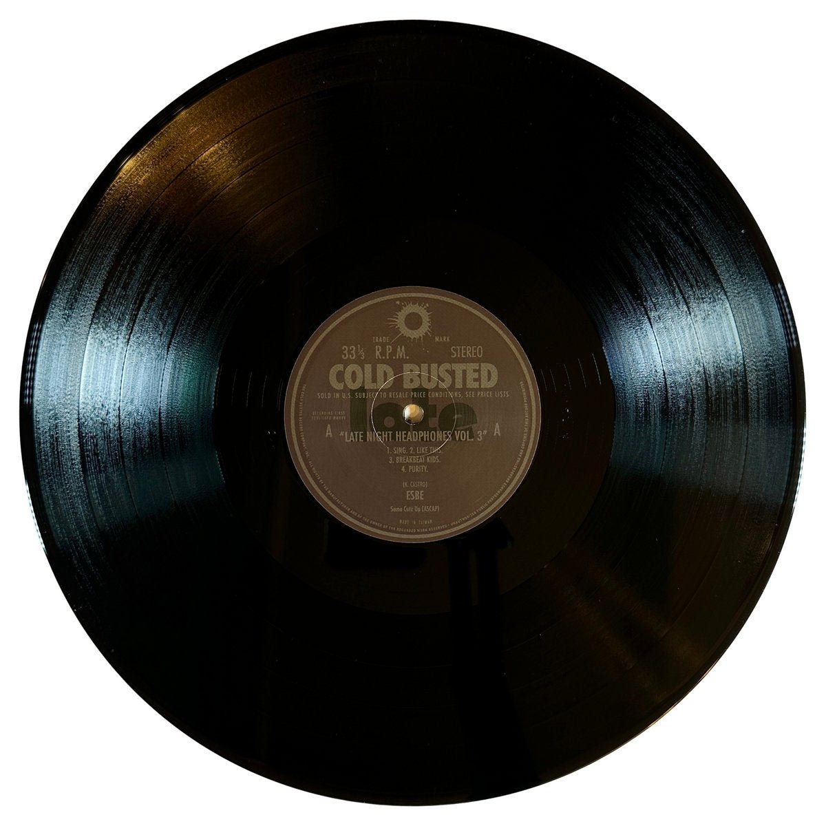 Esbe - Late Night Headphones Vol. 3 - Limited Edition Black Double 12 Inch Vinyl - COLD BUSTED