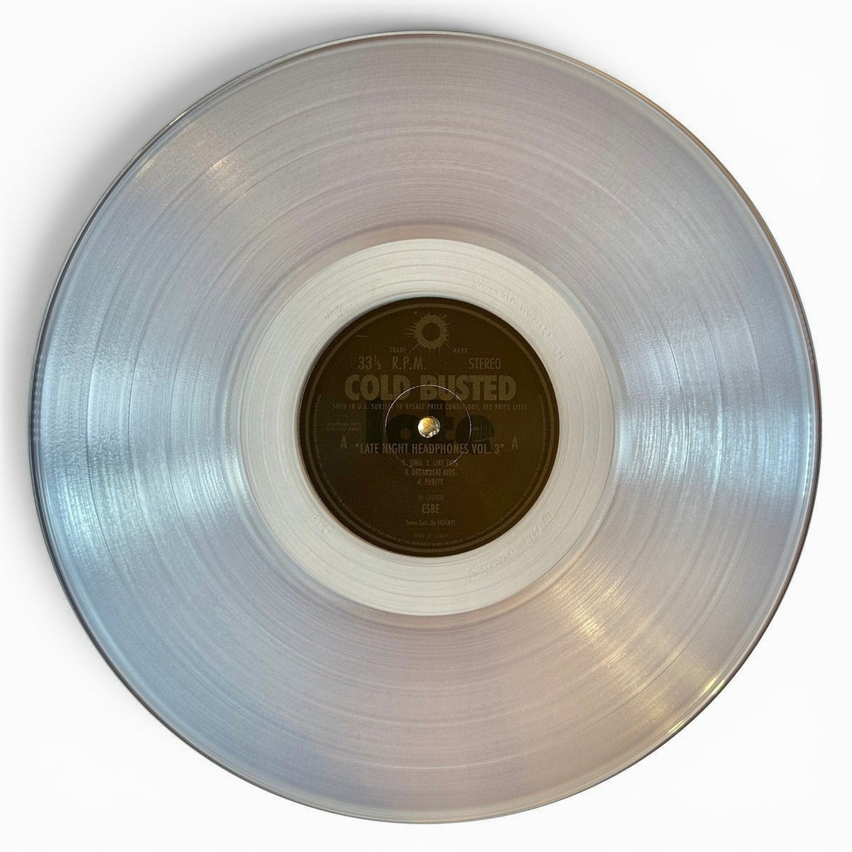 Esbe - Late Night Headphones Vol. 3 - Limited Edition Transparent Clear Colored Double 12 Inch Vinyl - 