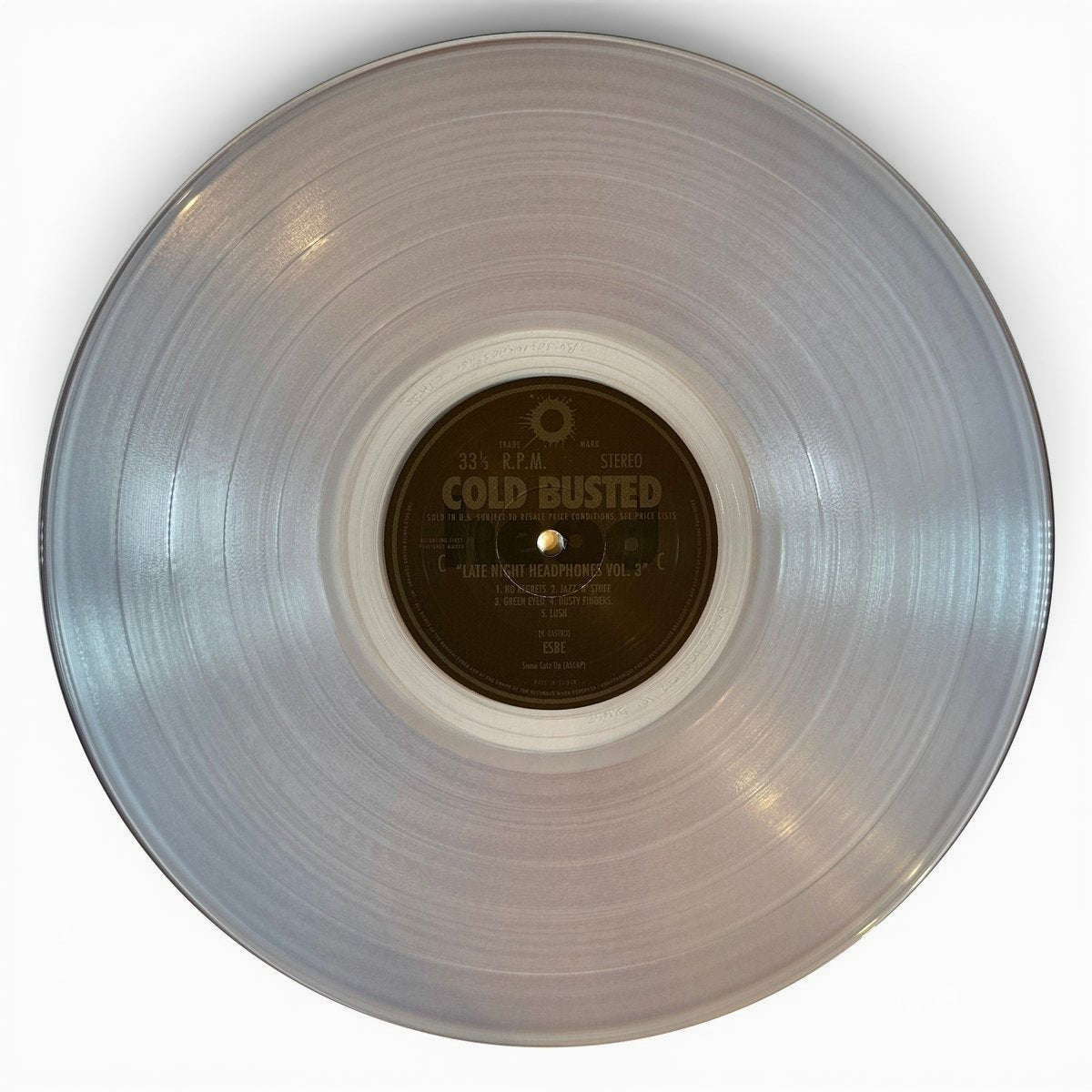 Esbe - Late Night Headphones Vol. 3 - Limited Edition Transparent Clear Colored Double 12 Inch Vinyl - 