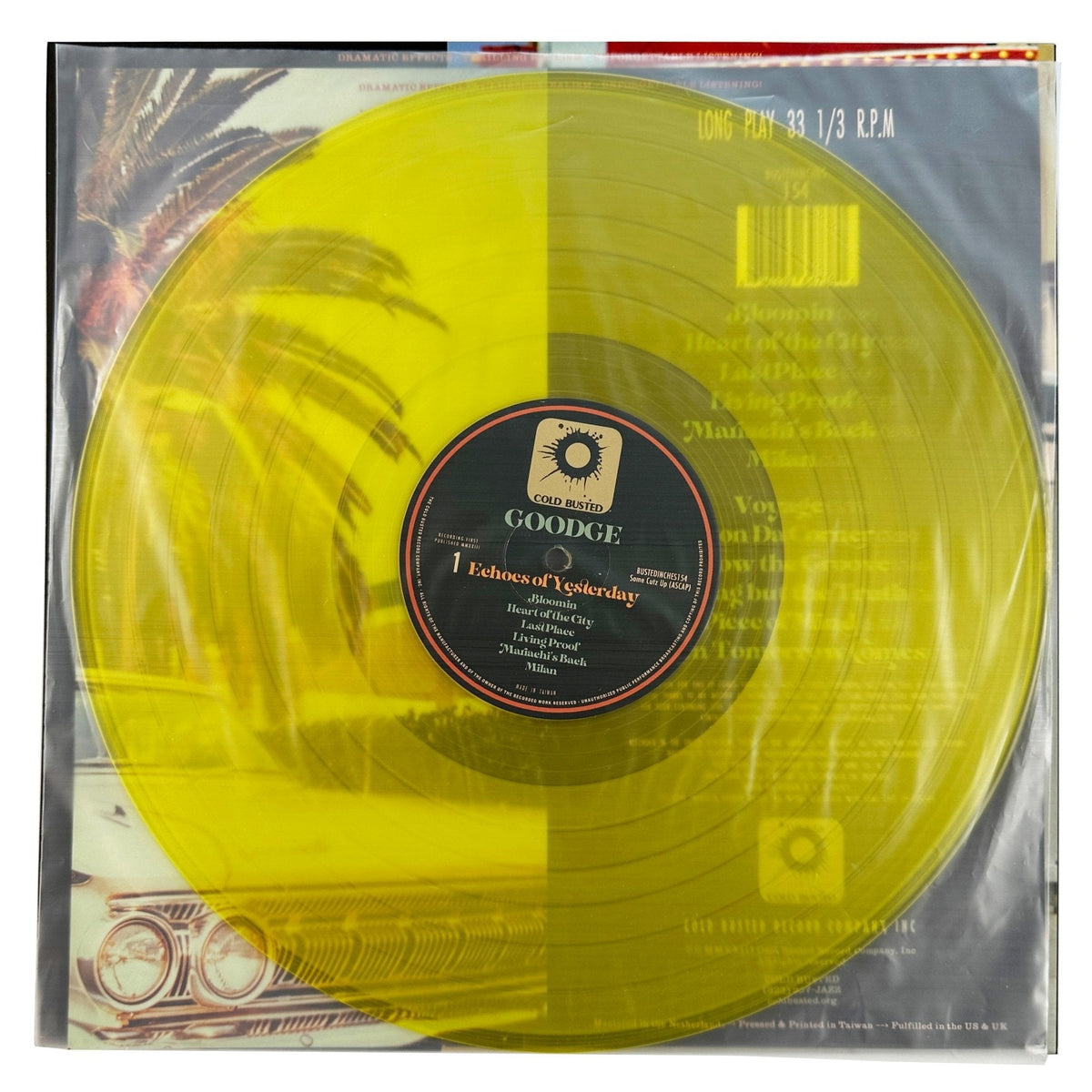 Goodge - Echoes Of Yesterday - Limited Edition Transparent Yellow 12 Inch Vinyl - 