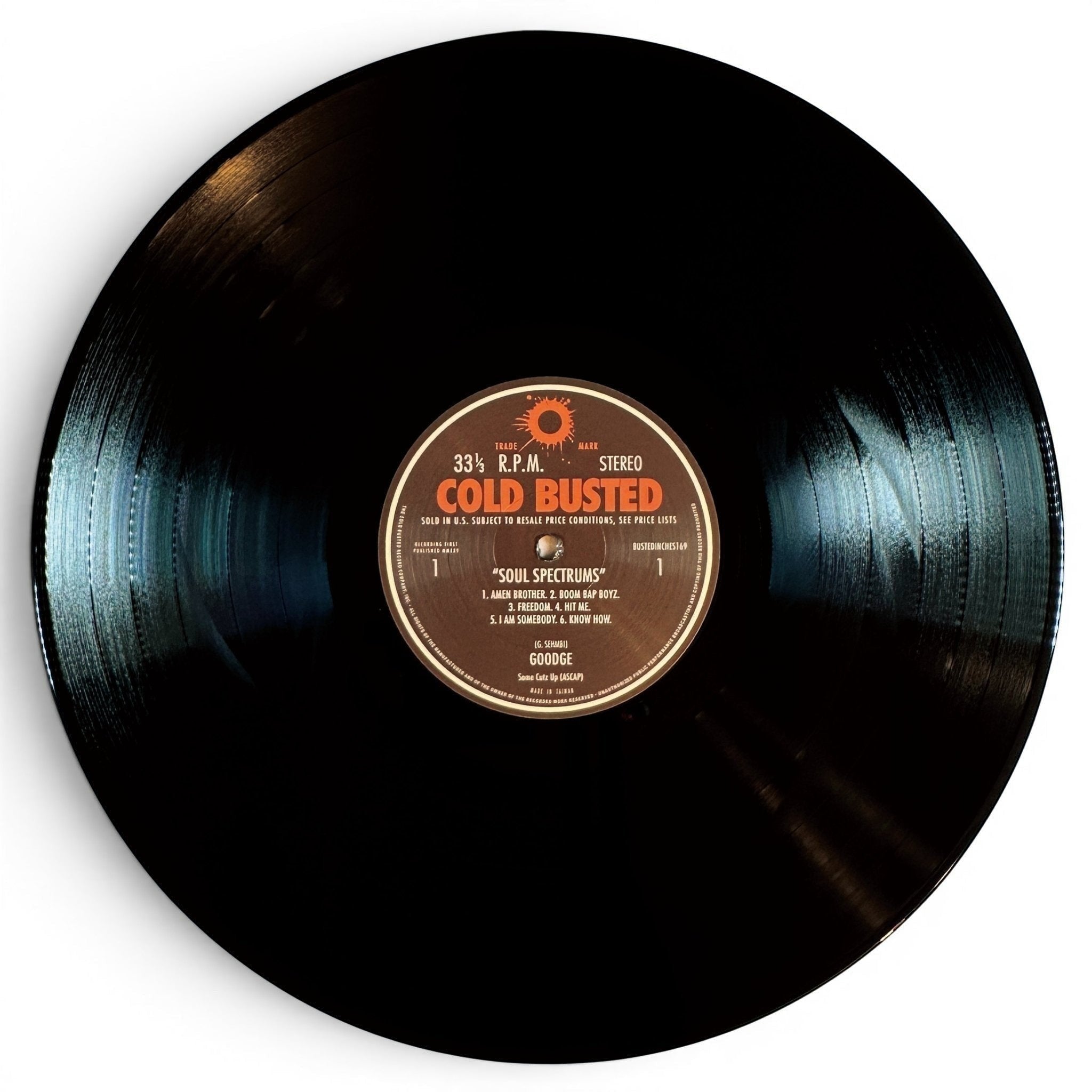 Goodge - Soul Spectrums - Limited Edition Black 12 Inch Vinyl - COLD BUSTED