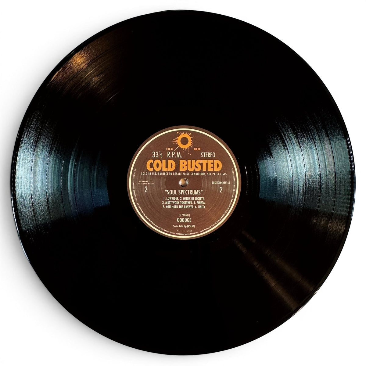 Goodge - Soul Spectrums - Limited Edition Black 12 Inch Vinyl - COLD BUSTED