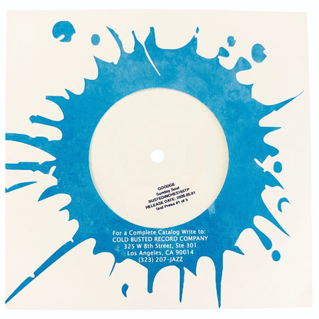 Goodge - Sunday Soul - Limited Edition 7 Inch Vinyl Test Pressing - COLD BUSTED