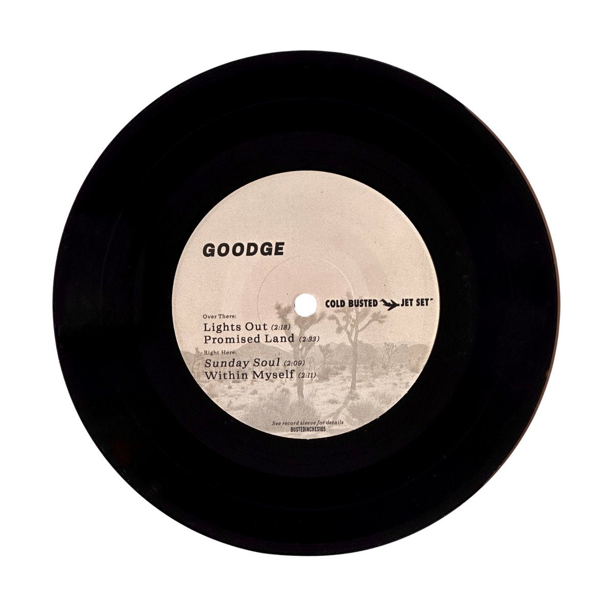 Goodge - Sunday Soul - Limited Edition 7 Inch Vinyl - COLD BUSTED