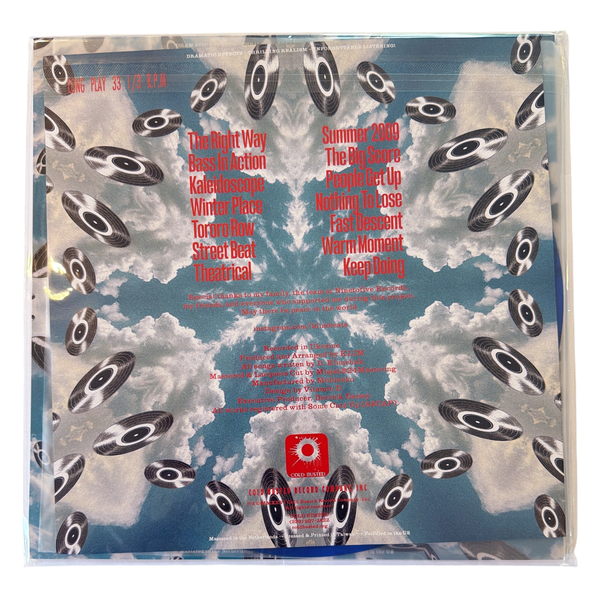 KLIM - Kaleidoscope - Transparent Blue Vinyl – COLD BUSTED