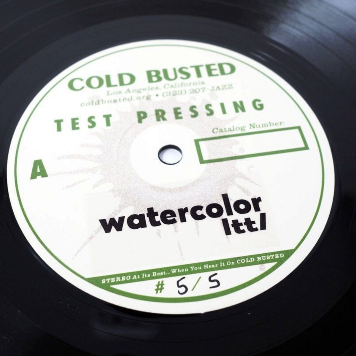 LTTL - Watercolor - Limited Edition 12 Inch Vinyl Test Pressing - 