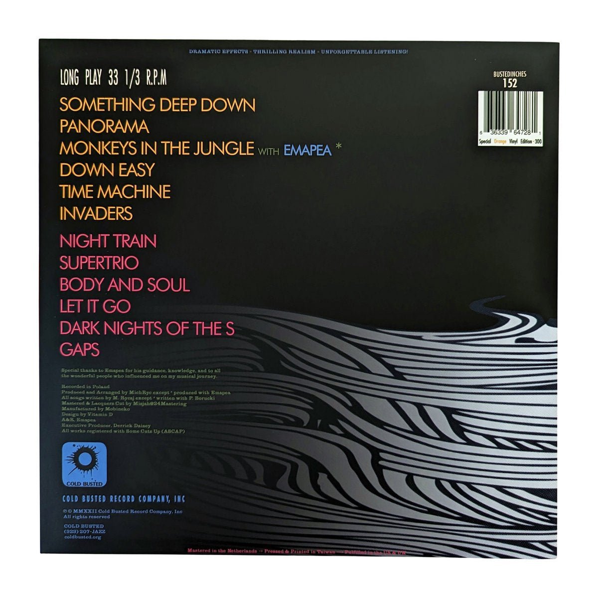 MichRyc - Under The Surface - Limited Edition Orange Colored 12 Inch Vinyl - 