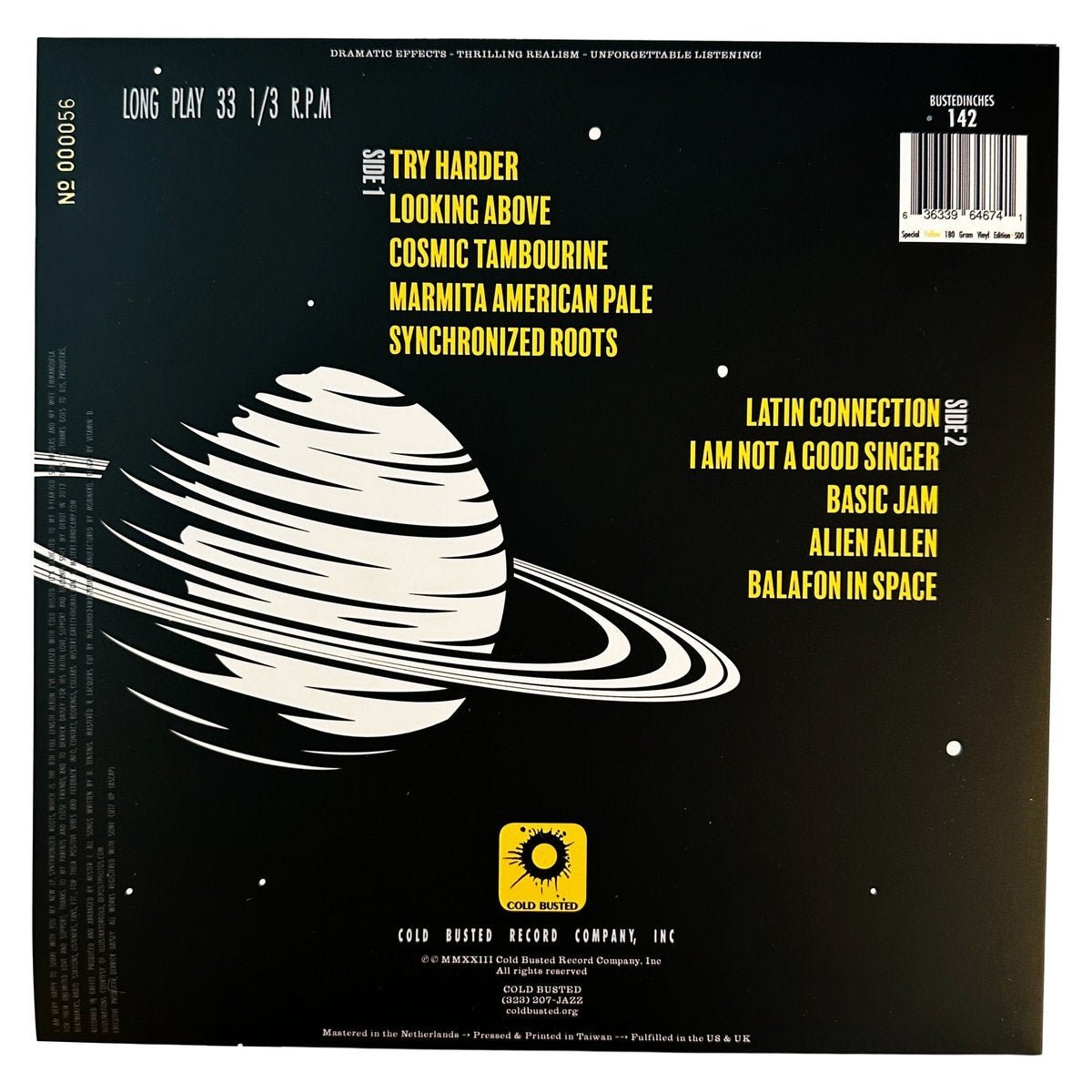 Mister T. - Synchronized Roots - Limited Edition Yellow Colored 12 Inch Vinyl - 