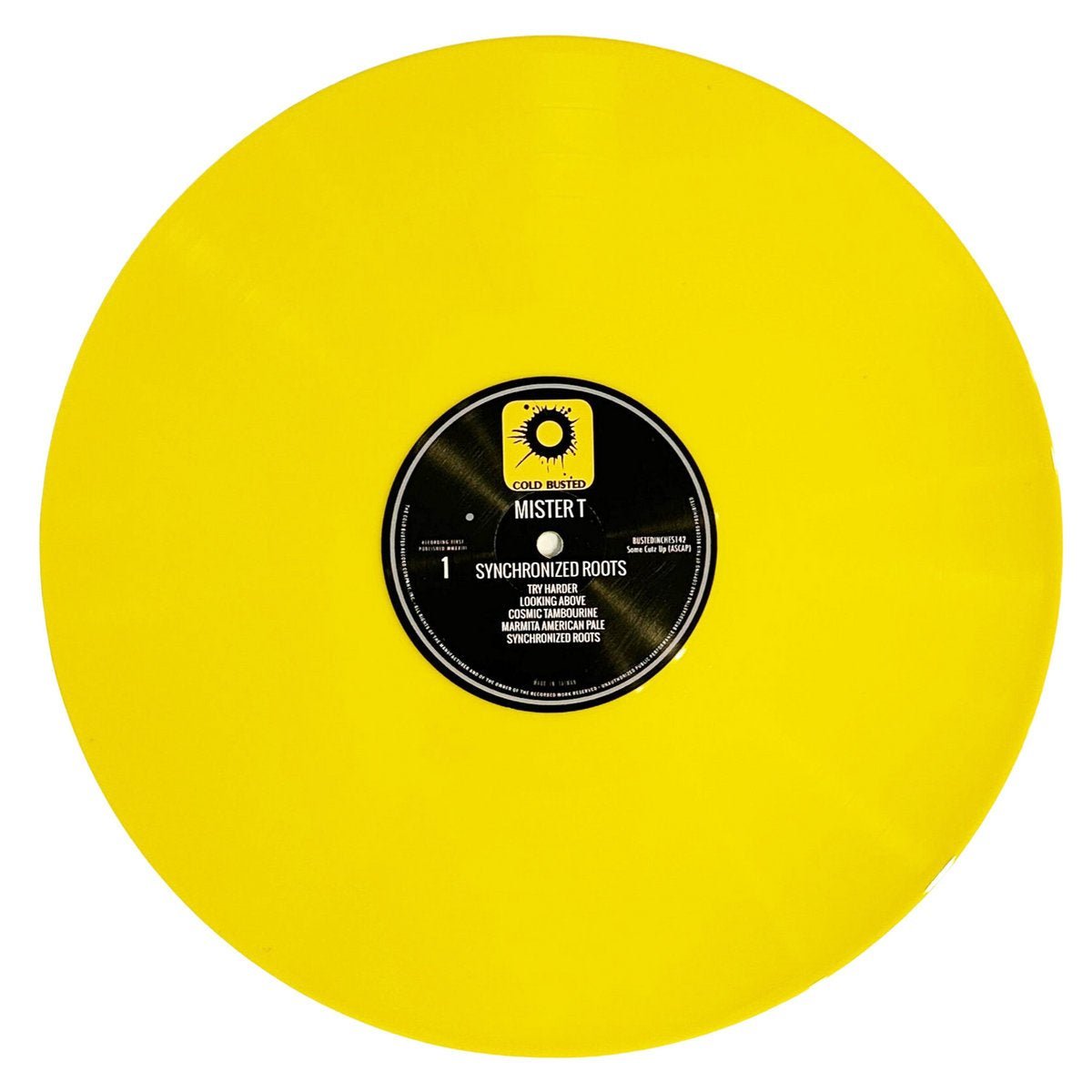 Mister T. - Synchronized Roots - Limited Edition Yellow Colored 12 Inch Vinyl - 