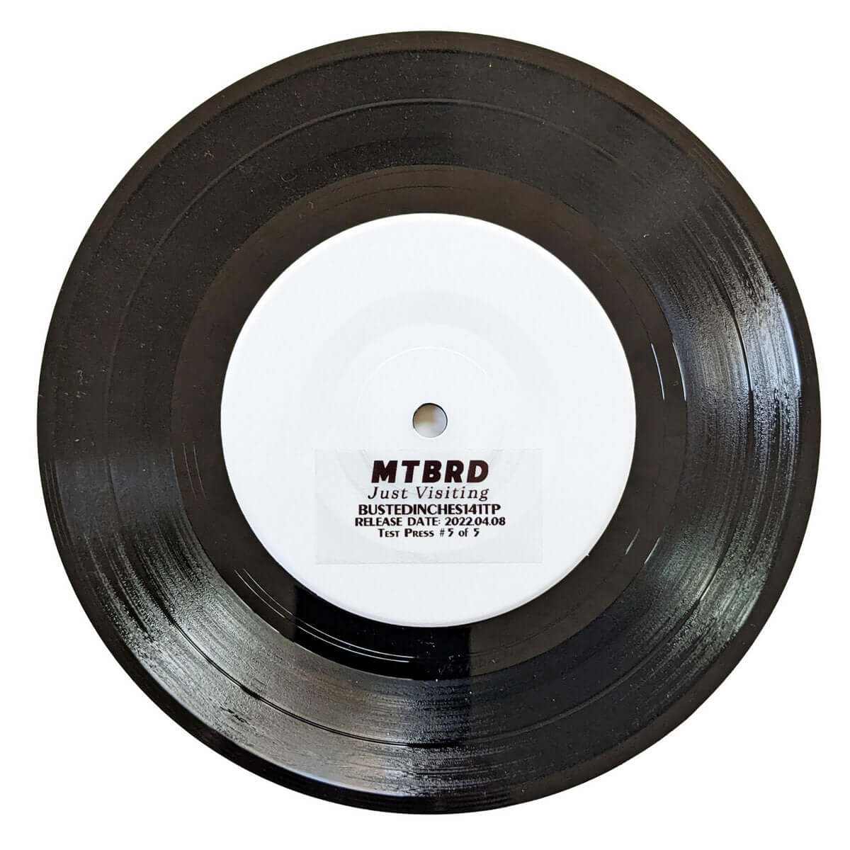 mtbrd - Just Visiting - Limited Edition 7 Inch Vinyl Test Pressing - 