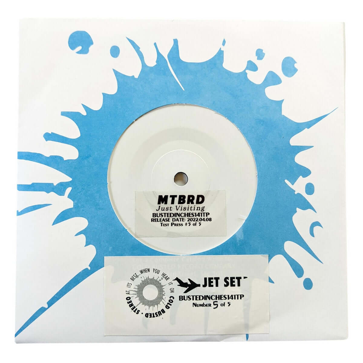 mtbrd - Just Visiting - Limited Edition 7 Inch Vinyl Test Pressing - 