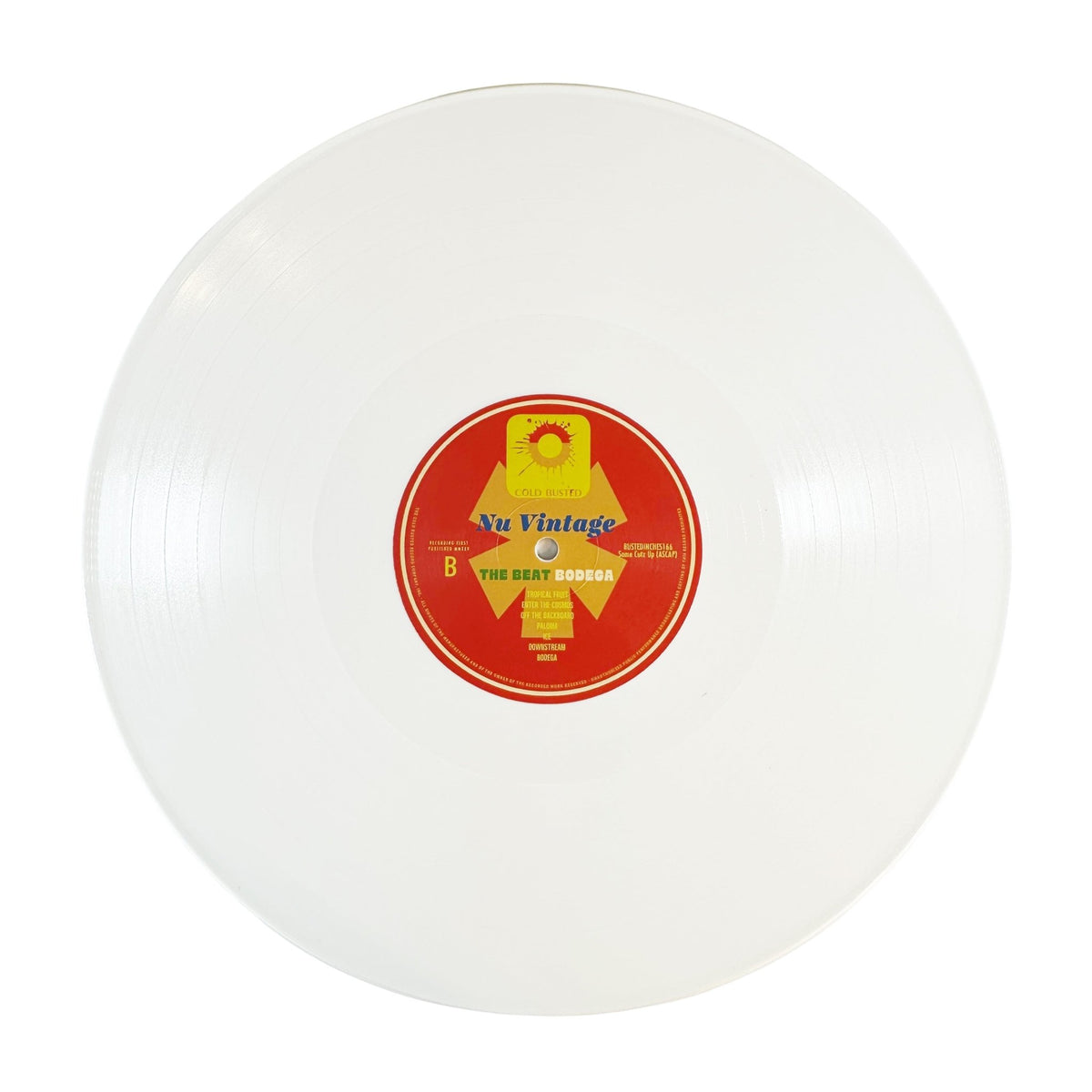 Nu Vintage - The Beat Bodega - Limited Edition White Colored 12 Inch Vinyl - COLD BUSTED