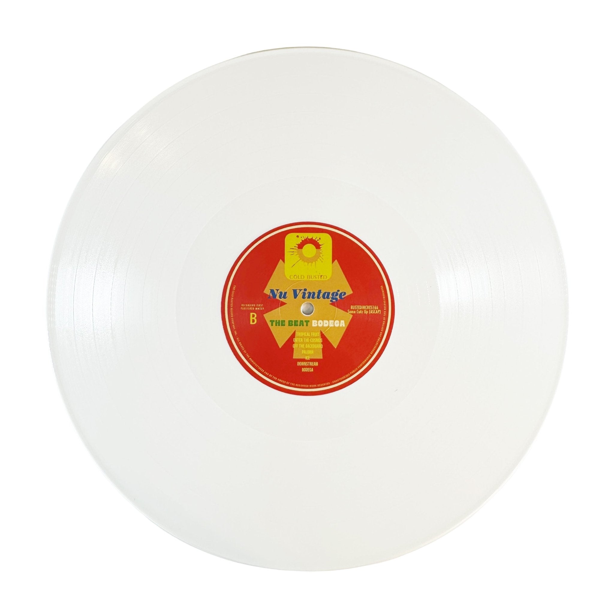 Nu Vintage - The Beat Bodega - Limited Edition White Colored 12 Inch Vinyl - COLD BUSTED
