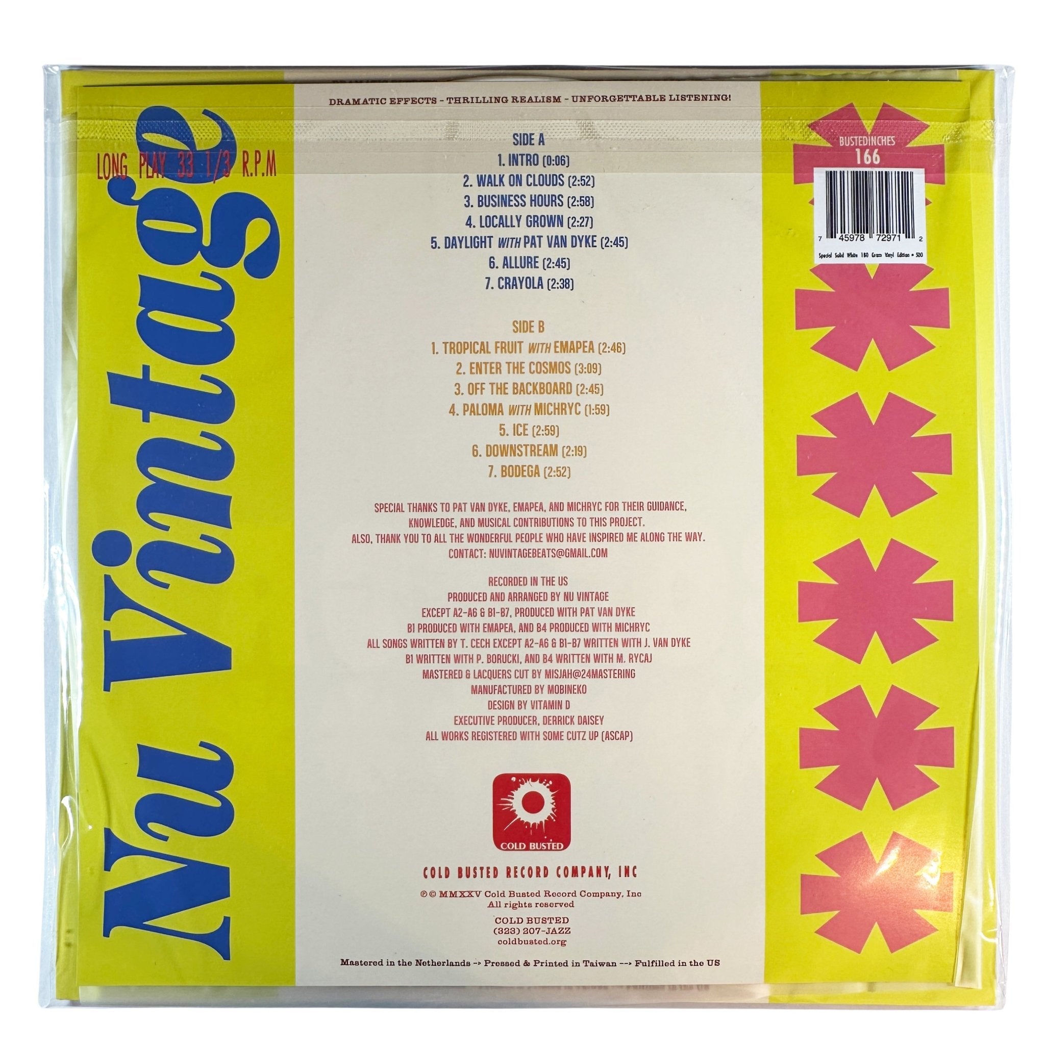 Nu Vintage - The Beat Bodega - Limited Edition White Colored 12