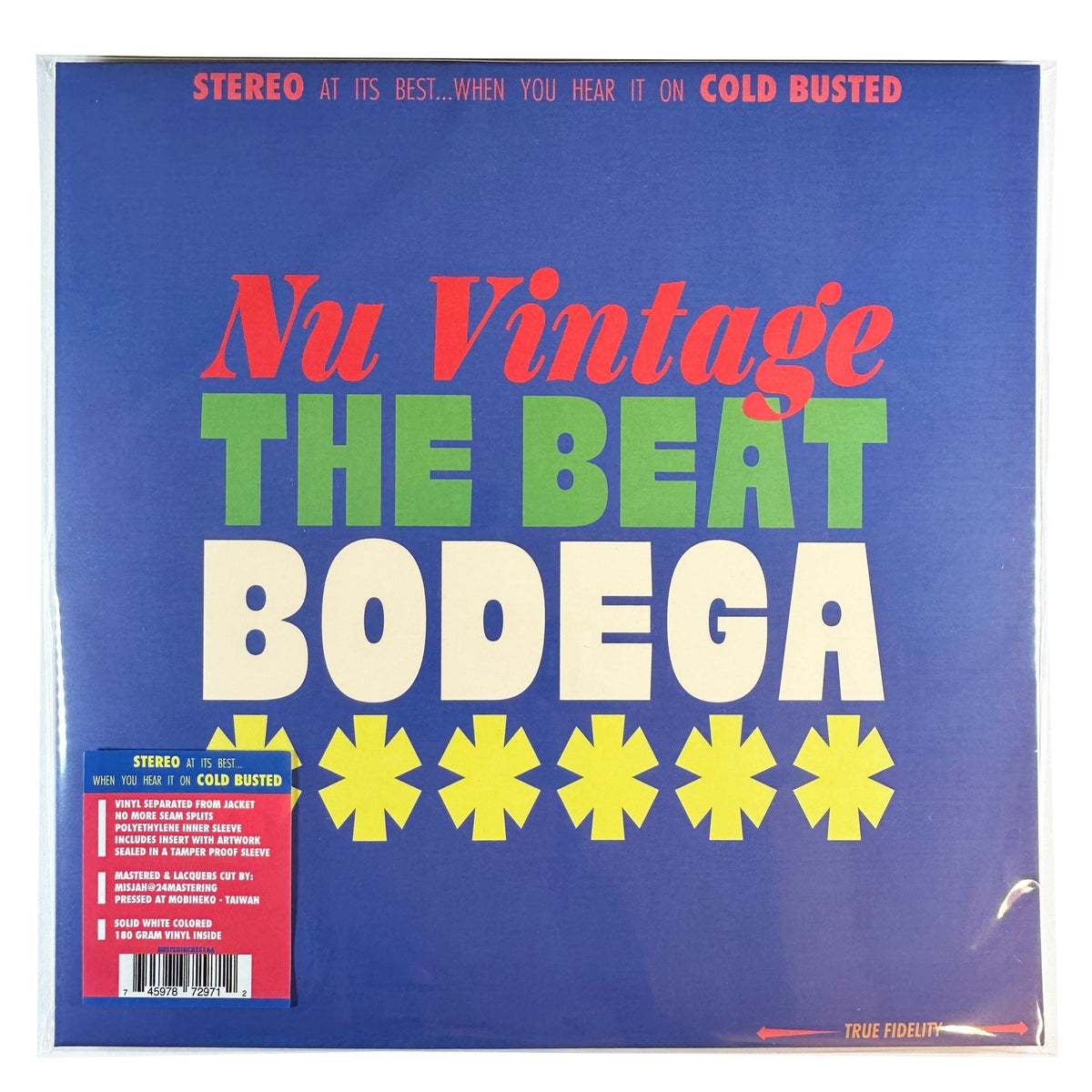 Nu Vintage - The Beat Bodega - Limited Edition White Colored 12 Inch Vinyl - COLD BUSTED