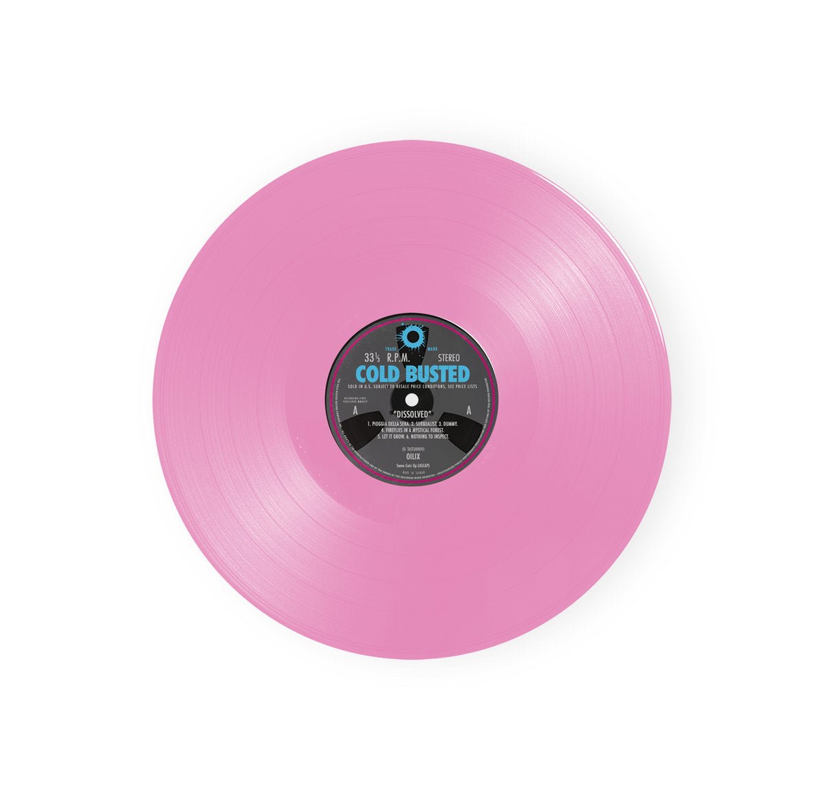 Oilix - Dissolved - PRE - ORDER: Limited Edition Pink Colored 12 Inch Vinyl - COLD BUSTED