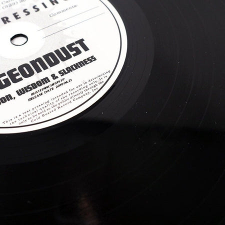Pigeondust - Moon, Wisdom & Slackness - Limited Edition 12 Inch Vinyl Test Pressing Repressed - Cold Busted