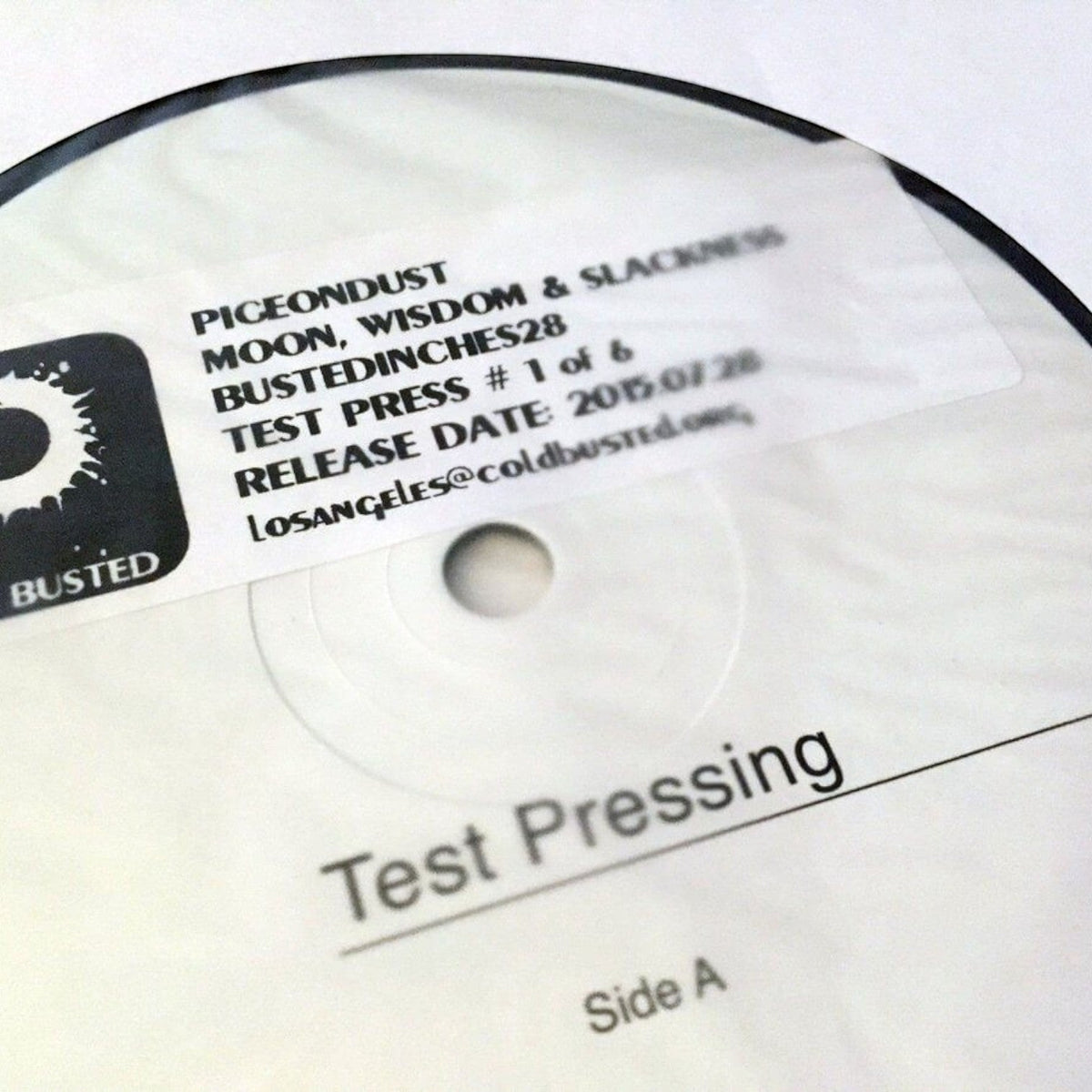 Pigeondust - Moon, Wisdom & Slackness - Damaged - Limited Edition 12 Inch Vinyl Repressed - COLD BUSTED