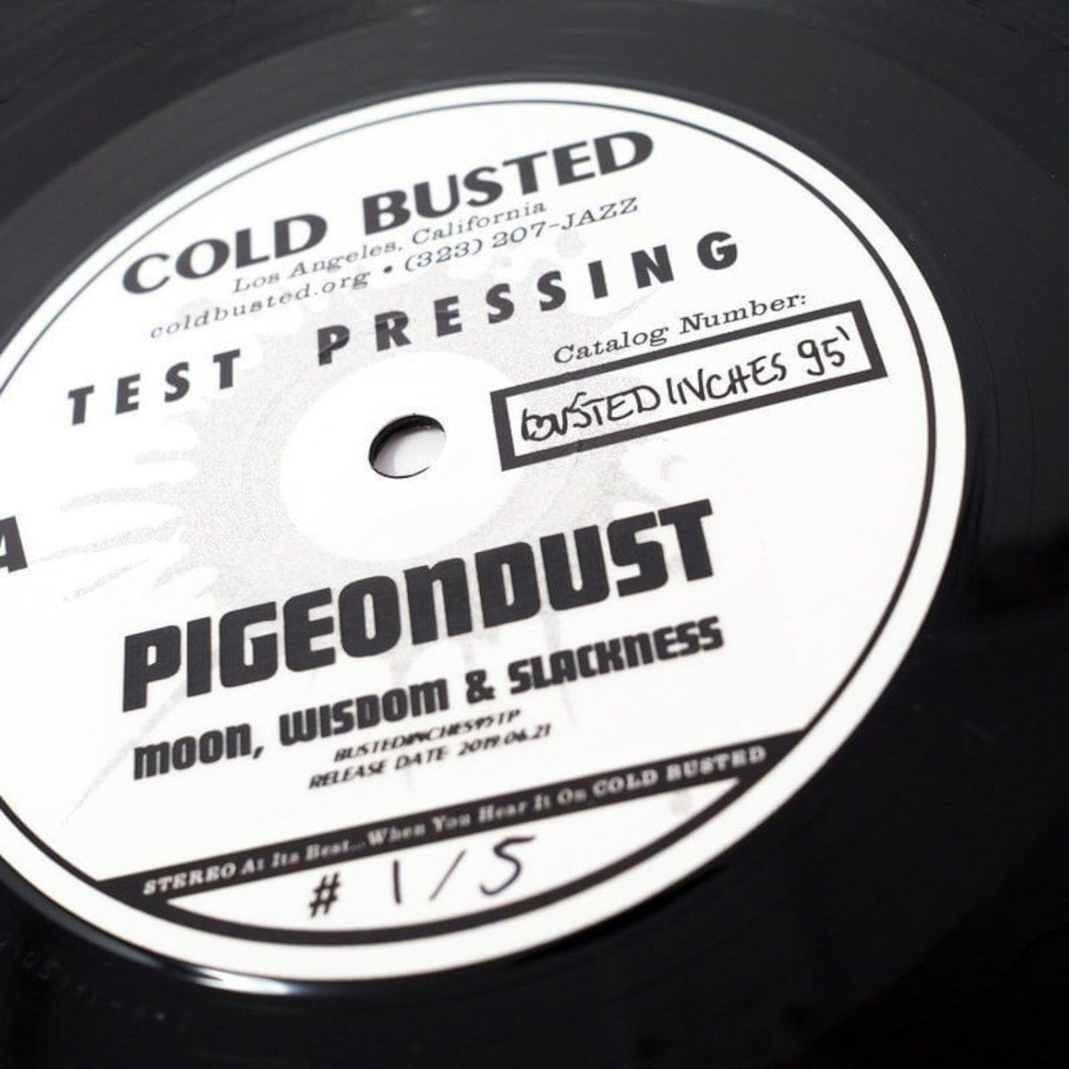 Pigeondust - Moon, Wisdom & Slackness - Damaged - Limited Edition 12 Inch Vinyl Repressed - COLD BUSTED