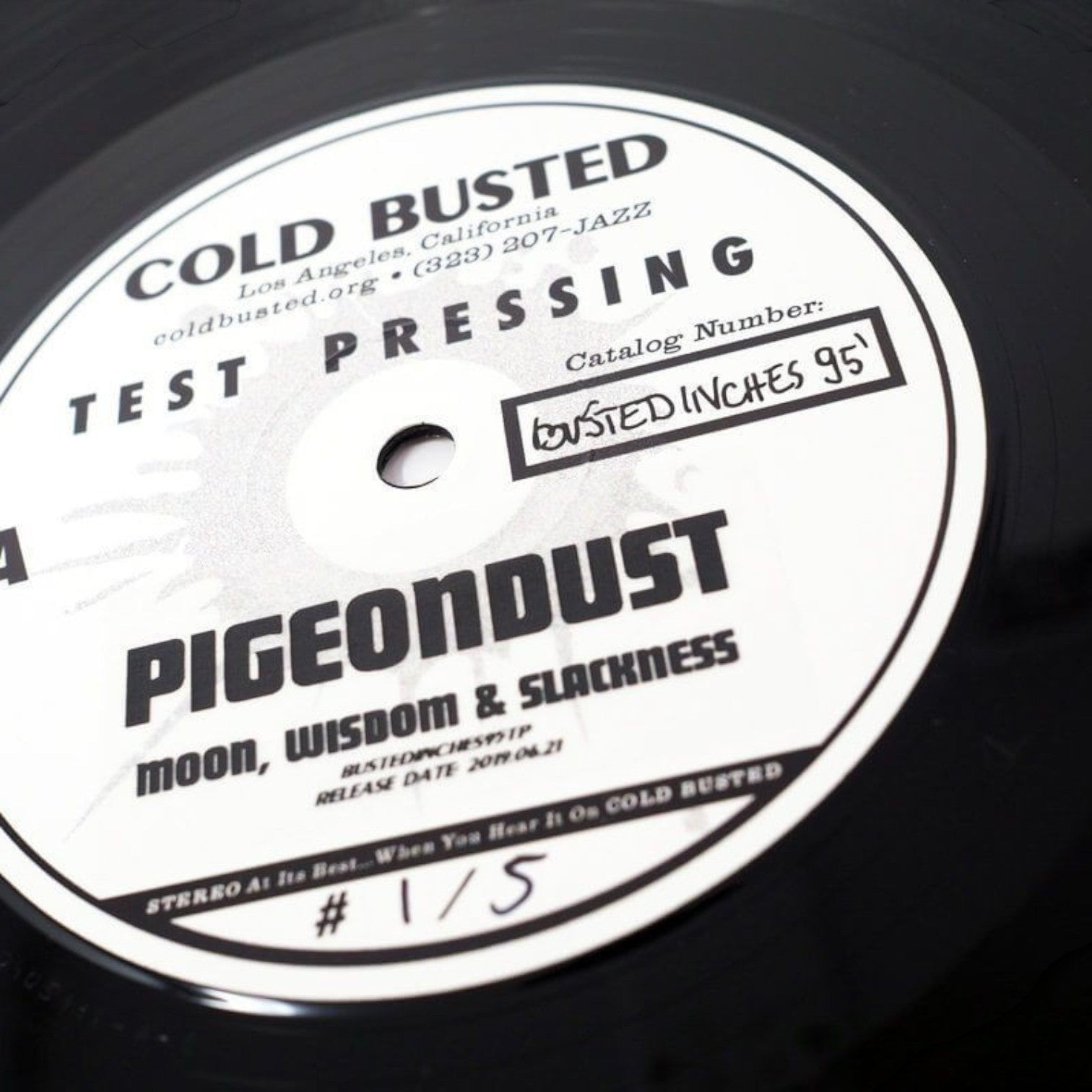 Pigeondust - Moon, Wisdom & Slackness - Damaged - Limited Edition 12 Inch Vinyl Repressed - COLD BUSTED