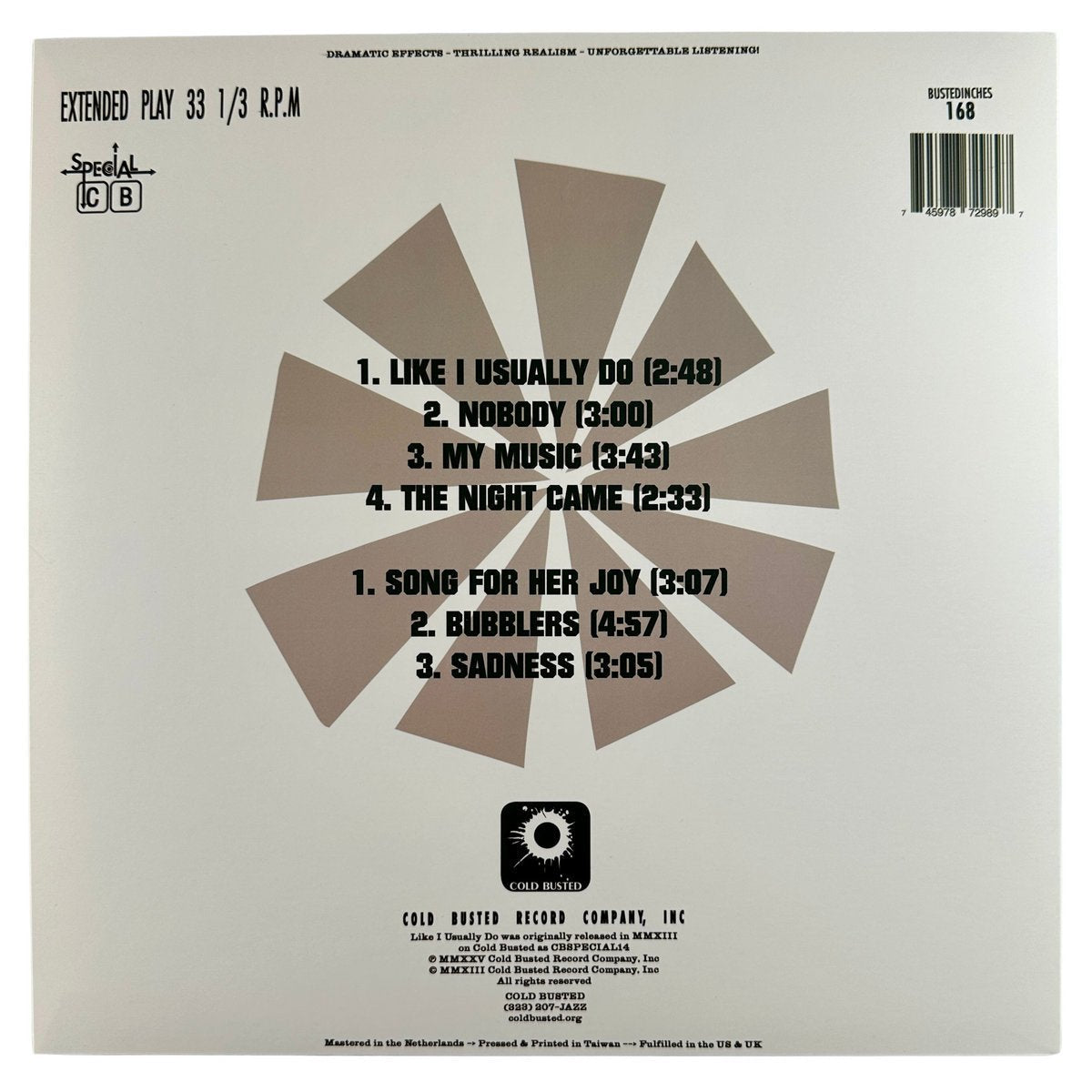 Q Funktion - Like I Usually Do (Remastered) - Limited Edition 12 Inch Vinyl - COLD BUSTED
