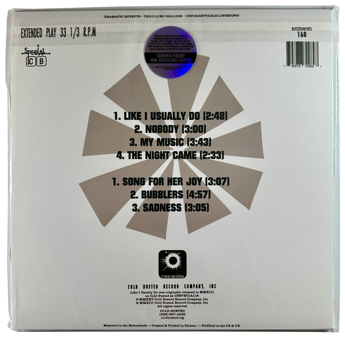 Q Funktion - Like I Usually Do (Remastered) - Limited Edition 12 Inch Vinyl - COLD BUSTED