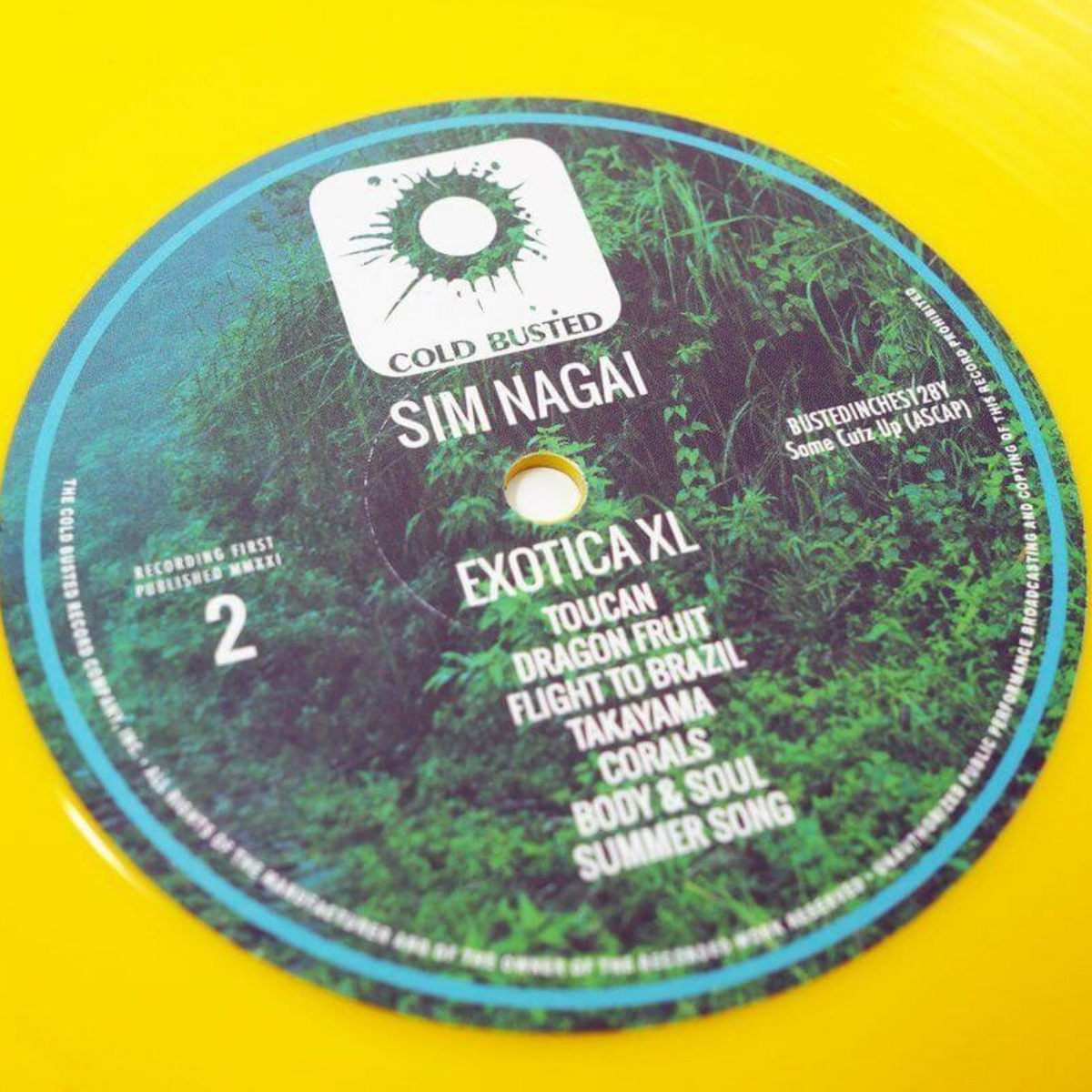 Sim Nagai - Exotica XL - Limited Edition 12 Inch Yellow Colored Vinyl - 