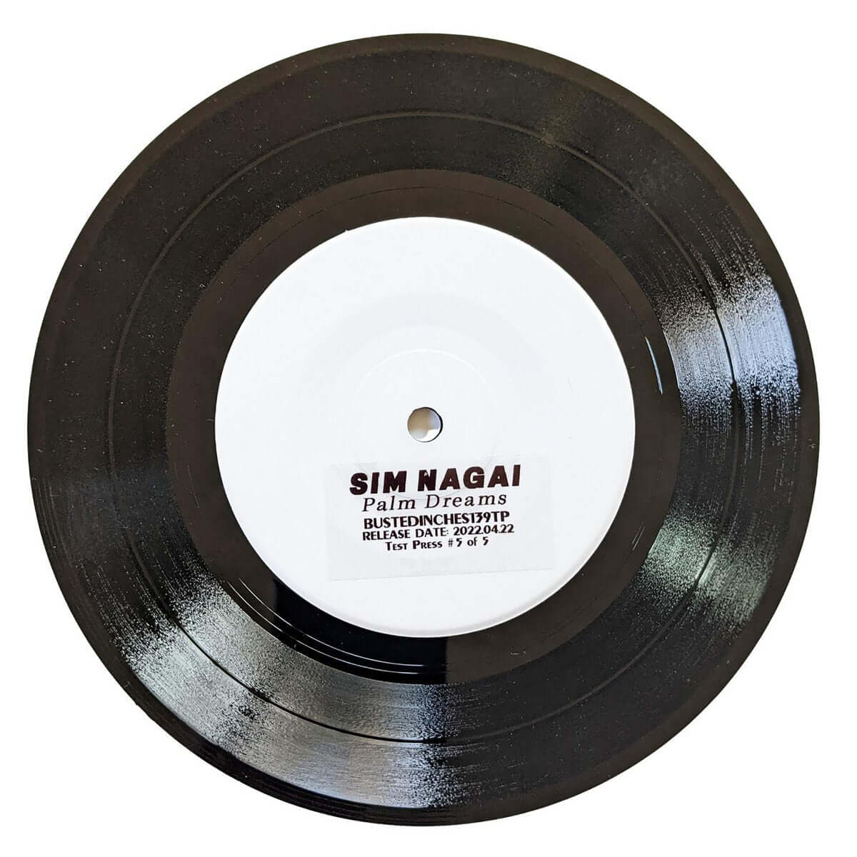 Sim Nagai - Palm Dreams - Limited Edition 7 Inch Vinyl Test Pressing - 